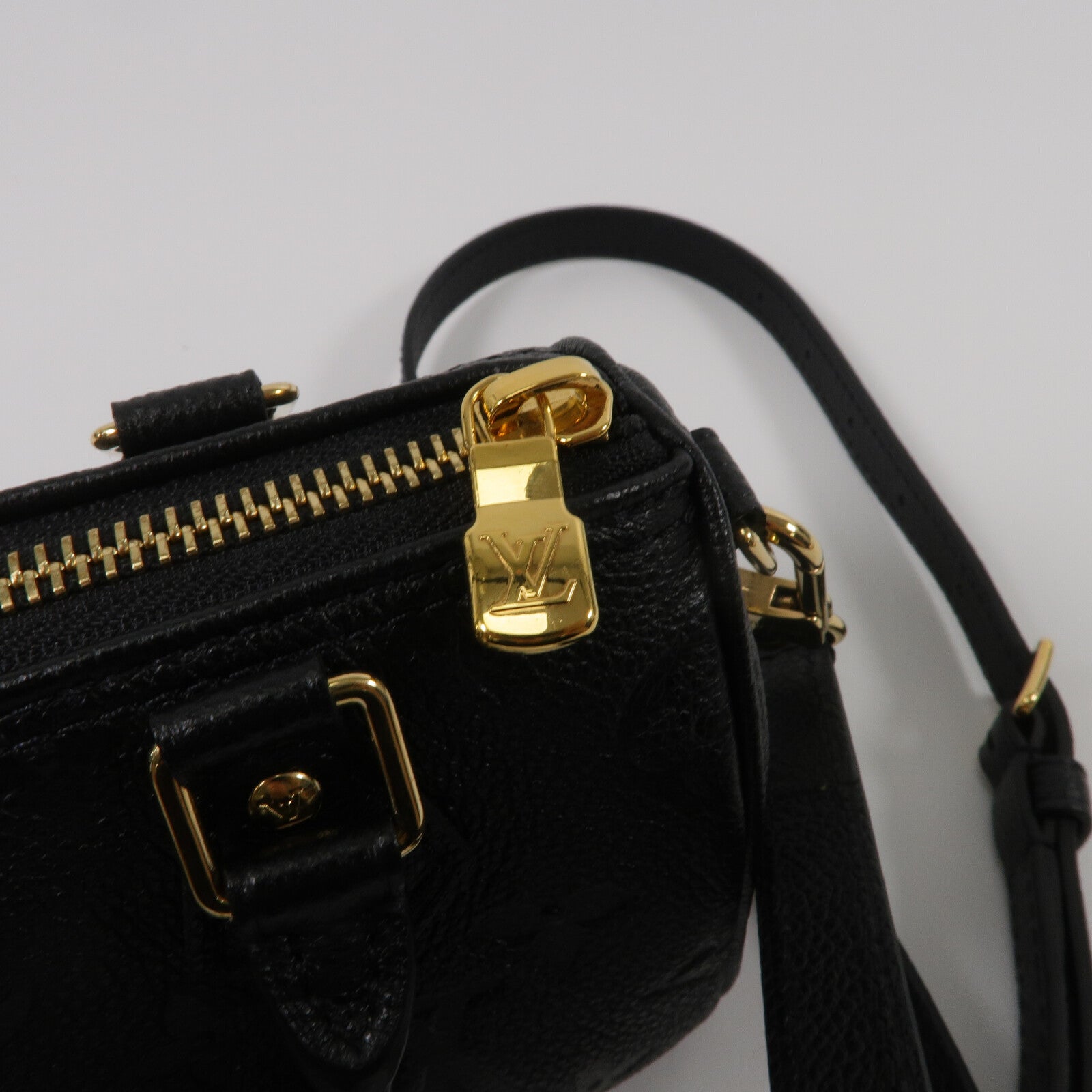 LOUIS VUITTON Monogram Empreinte Nano Speedy手挽肩背兩用袋