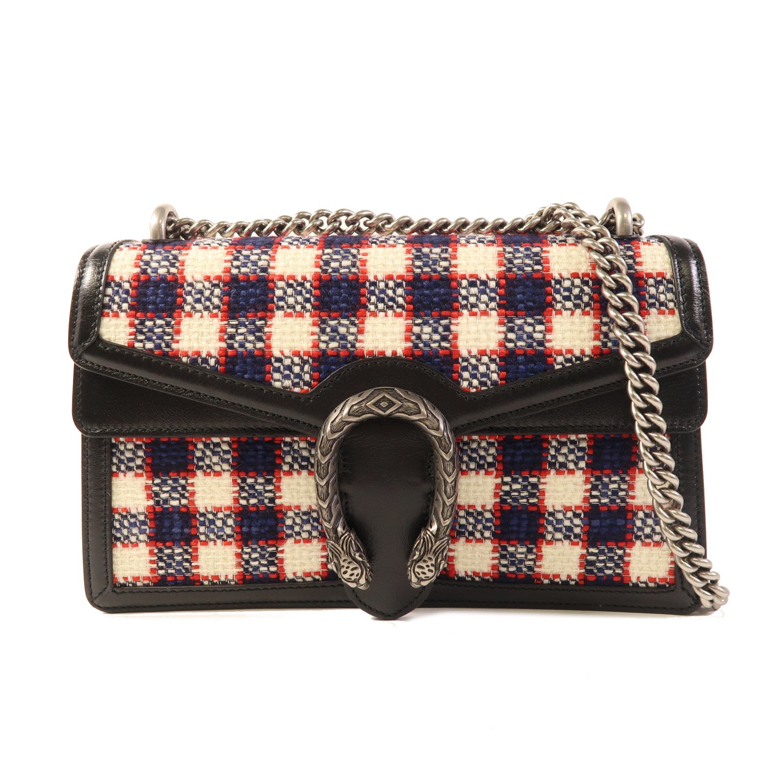 GUCCI 【激減優惠】Tweed Dionysus鏈帶肩背袋