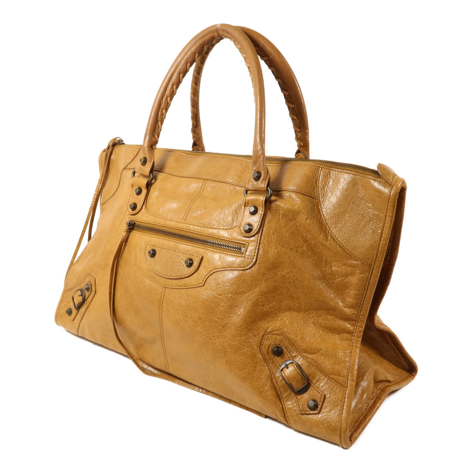 BALENCIAGA 羊皮皮革Classic Work手挽袋