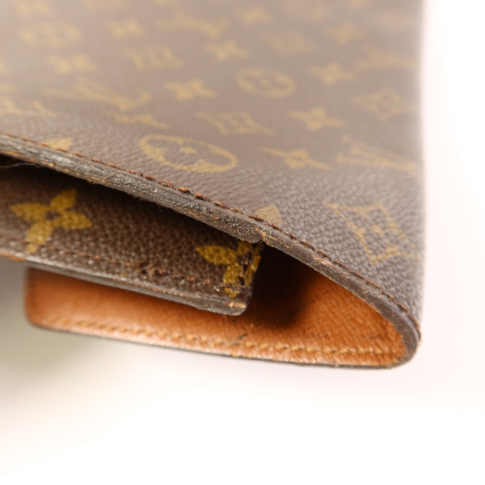 LOUIS VUITTON Monogram Porte Document金扣公事包