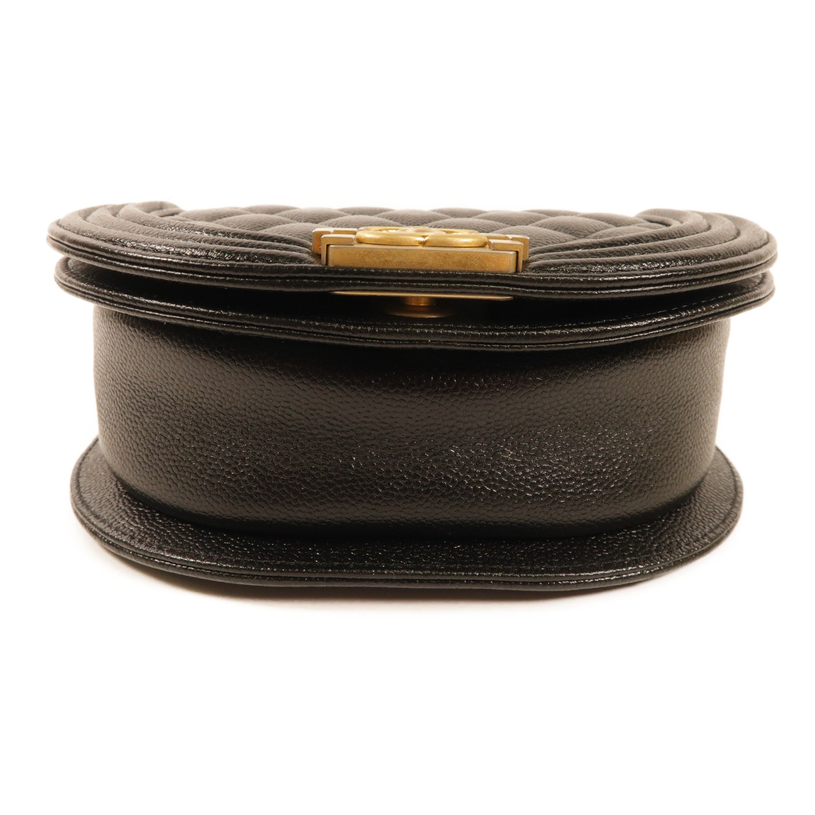 CHANEL 牛皮皮革Boy Chanel金扣肩背袋