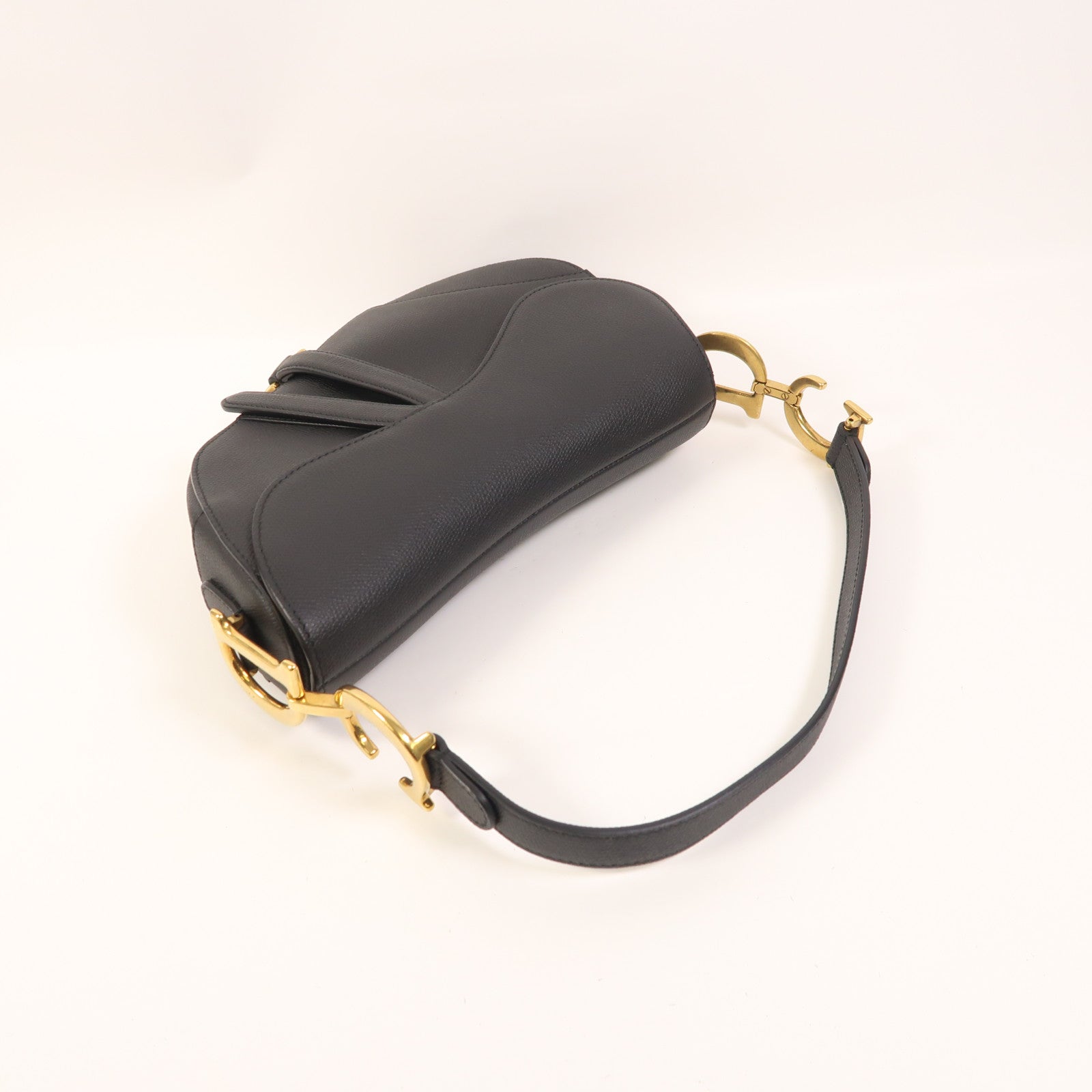 Dior 牛皮皮革Saddle Medium金扣肩背袋