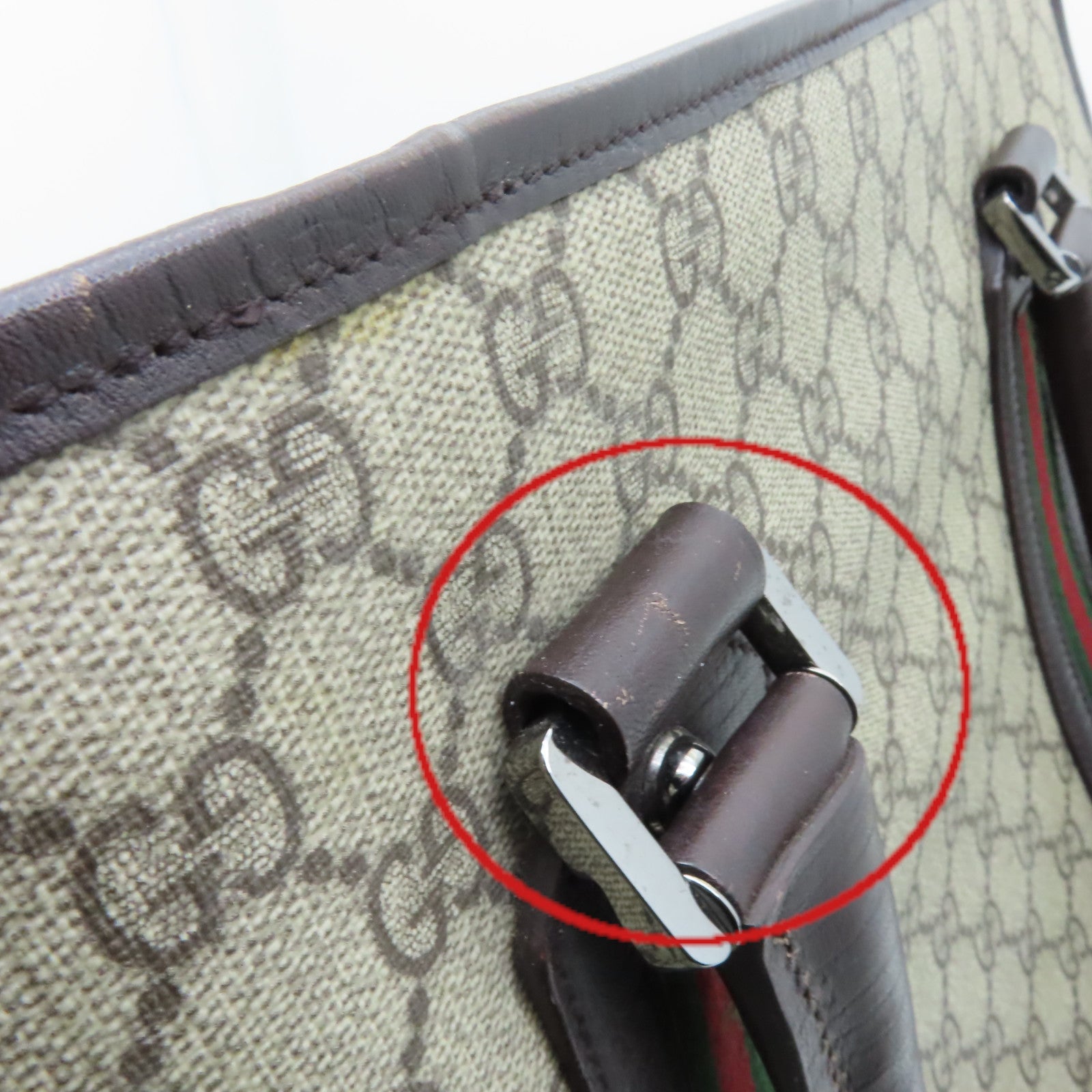 GUCCI 塗層帆布Tote Bag手挽袋啡色