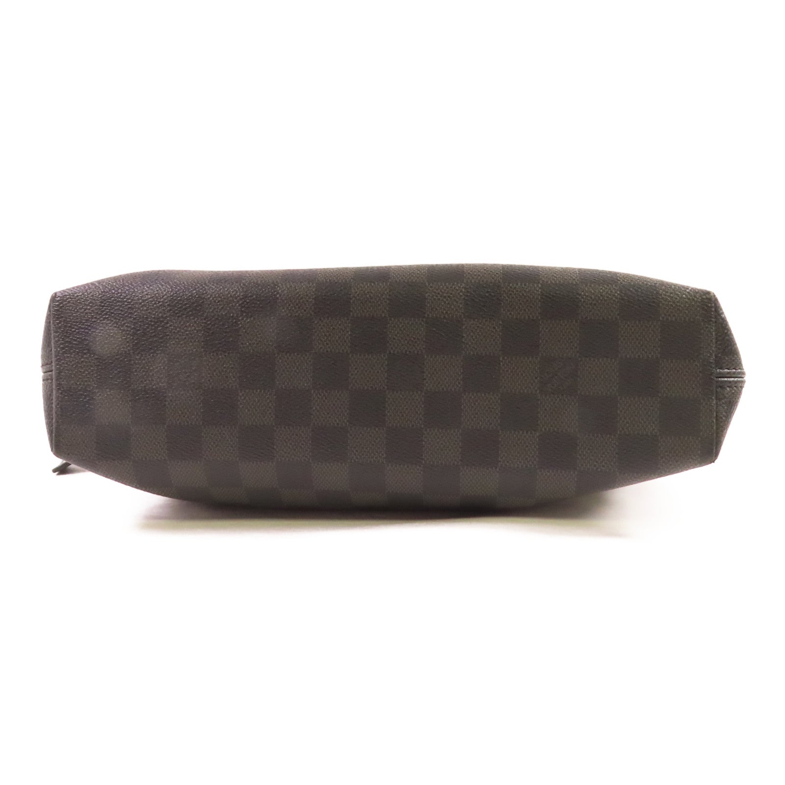 LOUIS VUITTON Damier Graphite Mick MM銀扣肩背袋黑色
