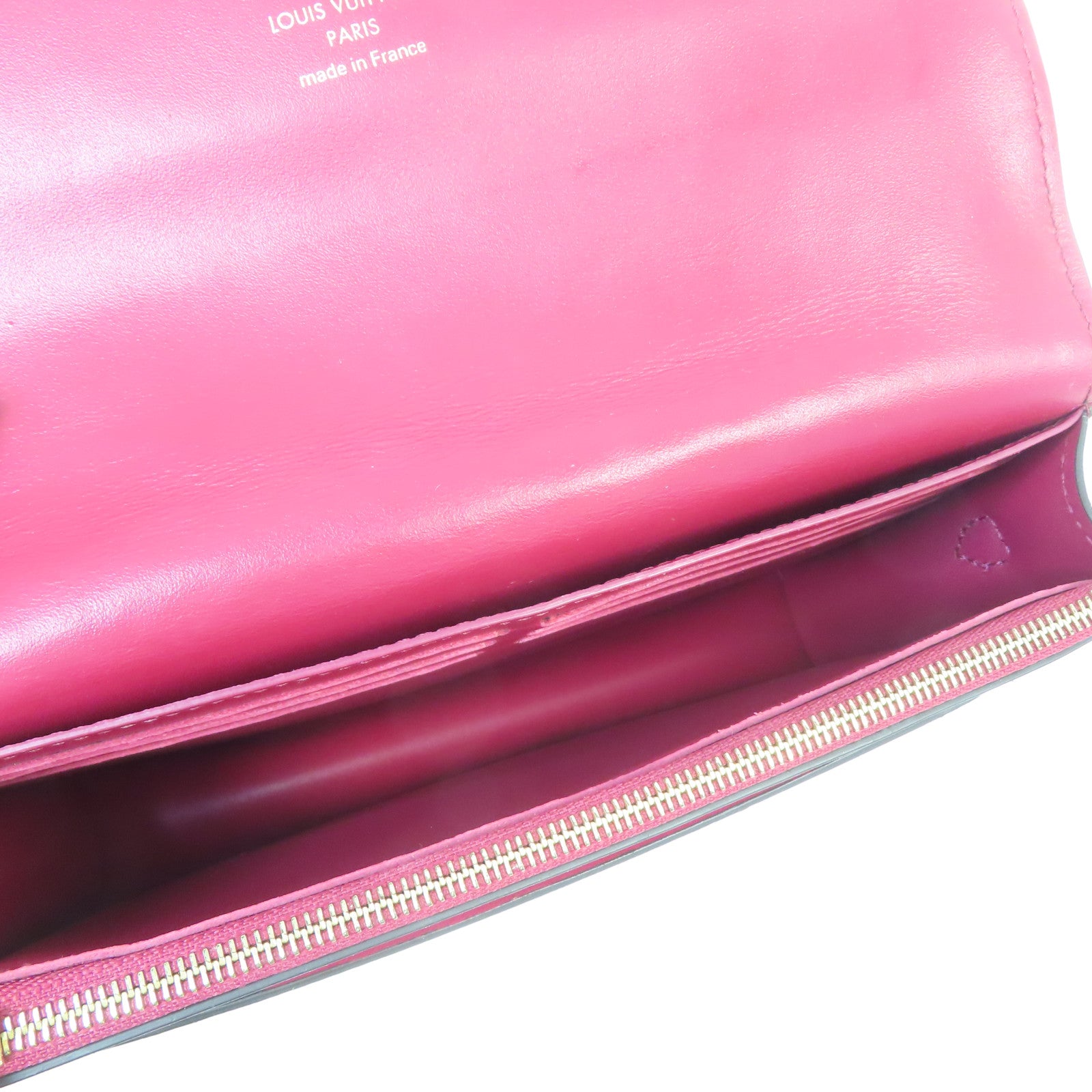LOUIS VUITTON Monogram Flore金扣鏈帶肩背袋啡色/紅色