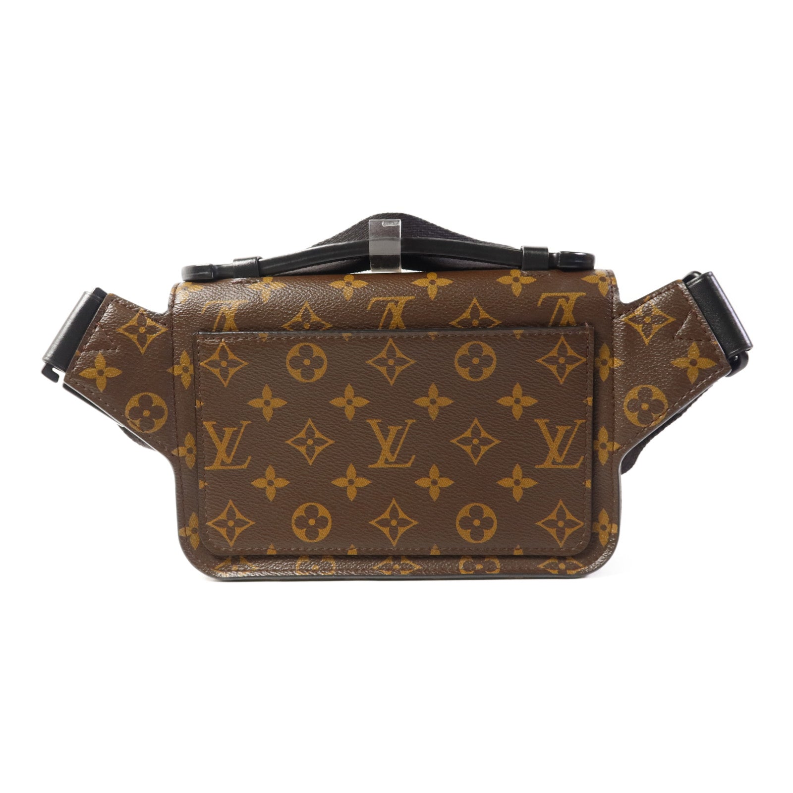 LOUIS VUITTON Monogram Macassar S Lock Sling Bag肩背袋