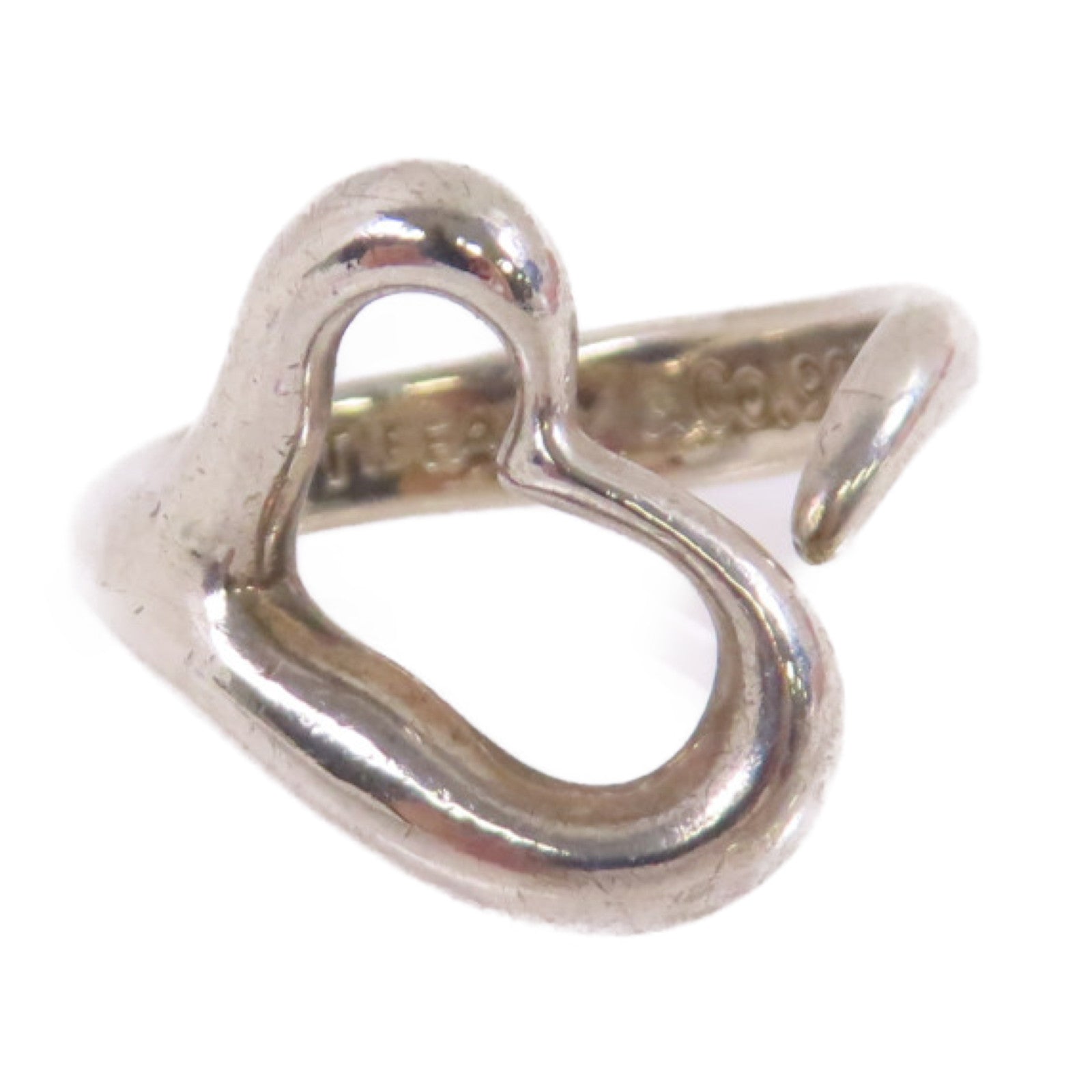 TIFFANY＆CO 【激減優惠】925純銀Open Heart Ring戒指US#5