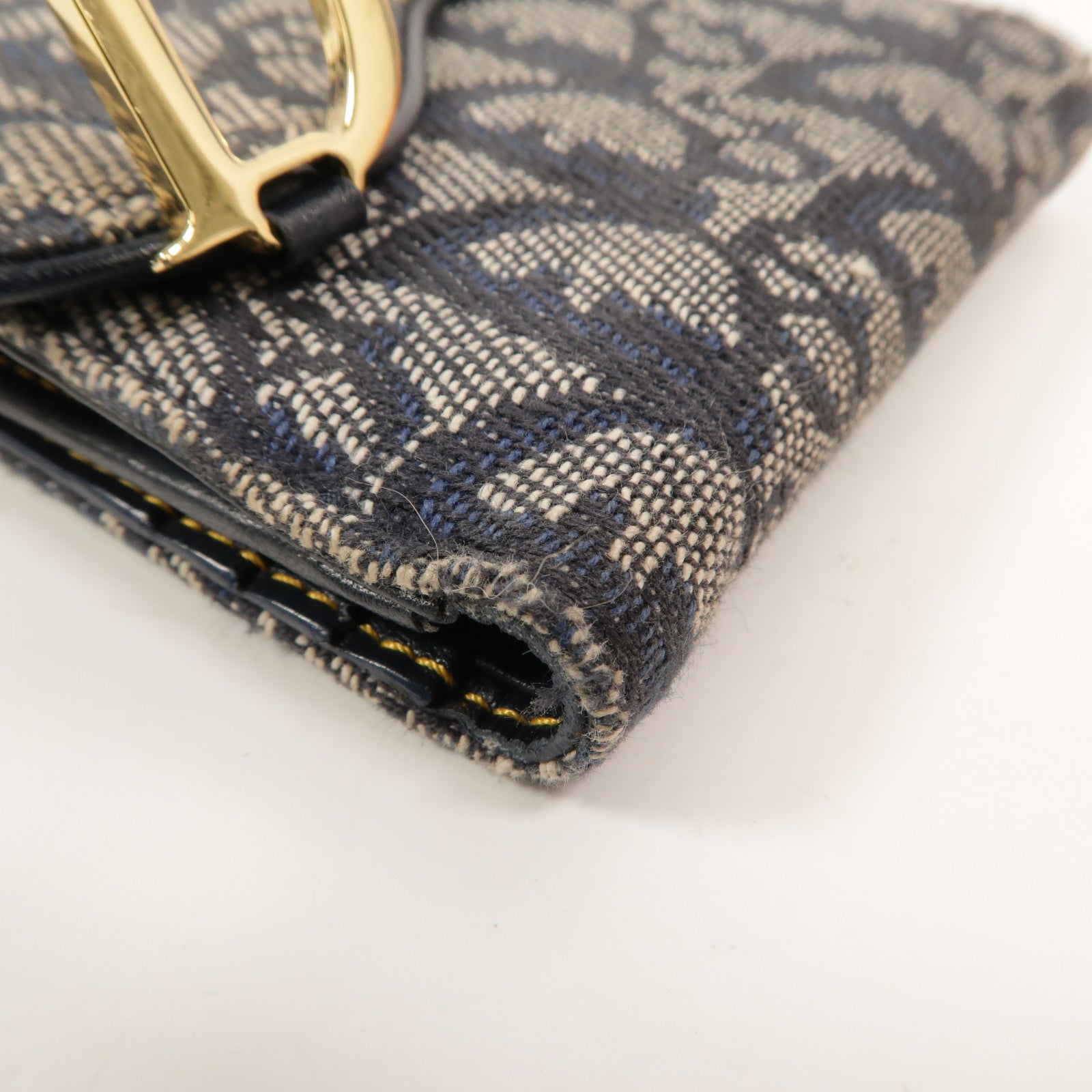 Dior Oblique帆布Saddle Lotus Wallet錢包