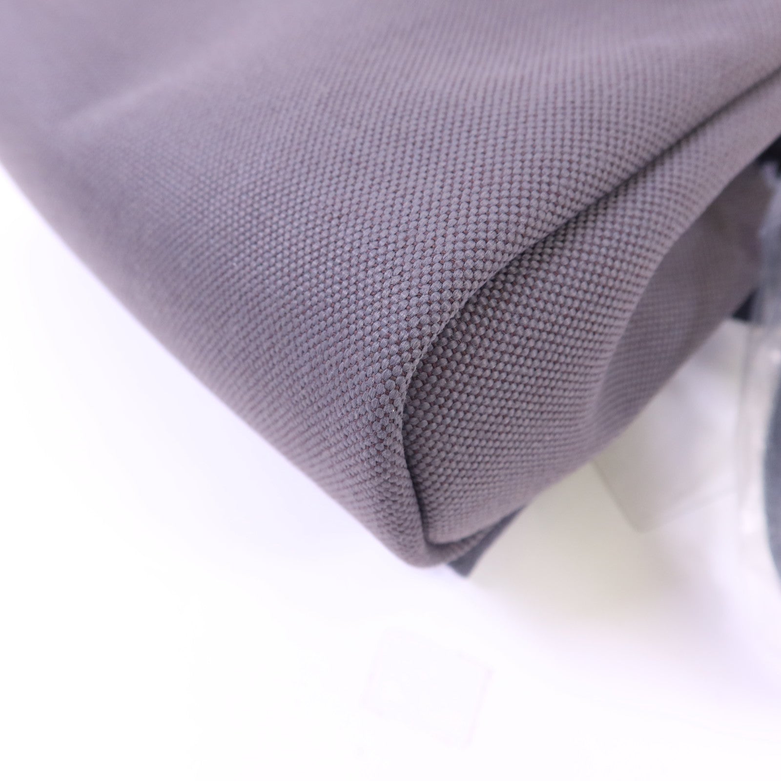 HERMES Toile H帆布Mini Herbag銀扣肩背袋Ardoise