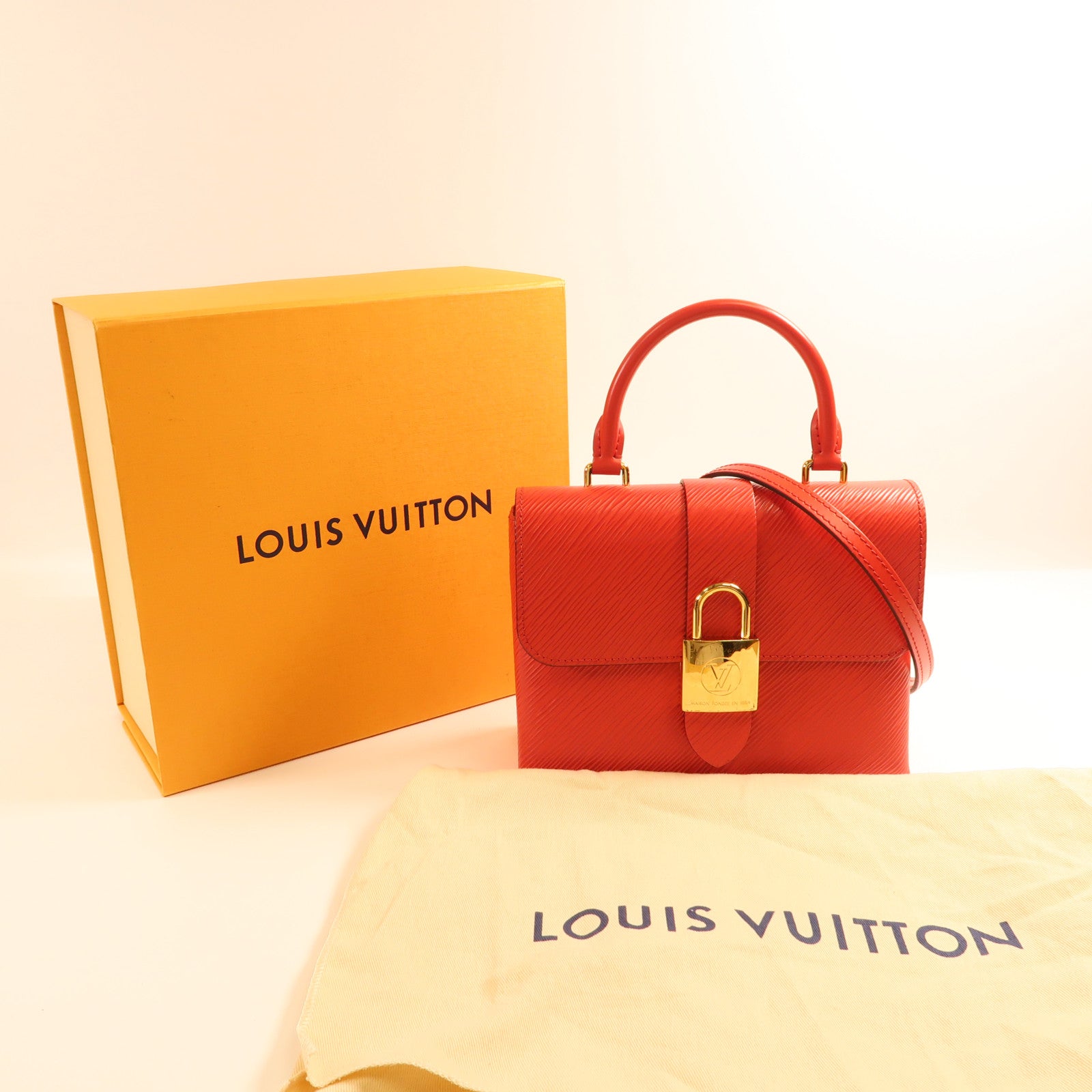 LOUIS VUITTON 【激減優惠】Epi Locky BB金扣手挽肩背兩用袋