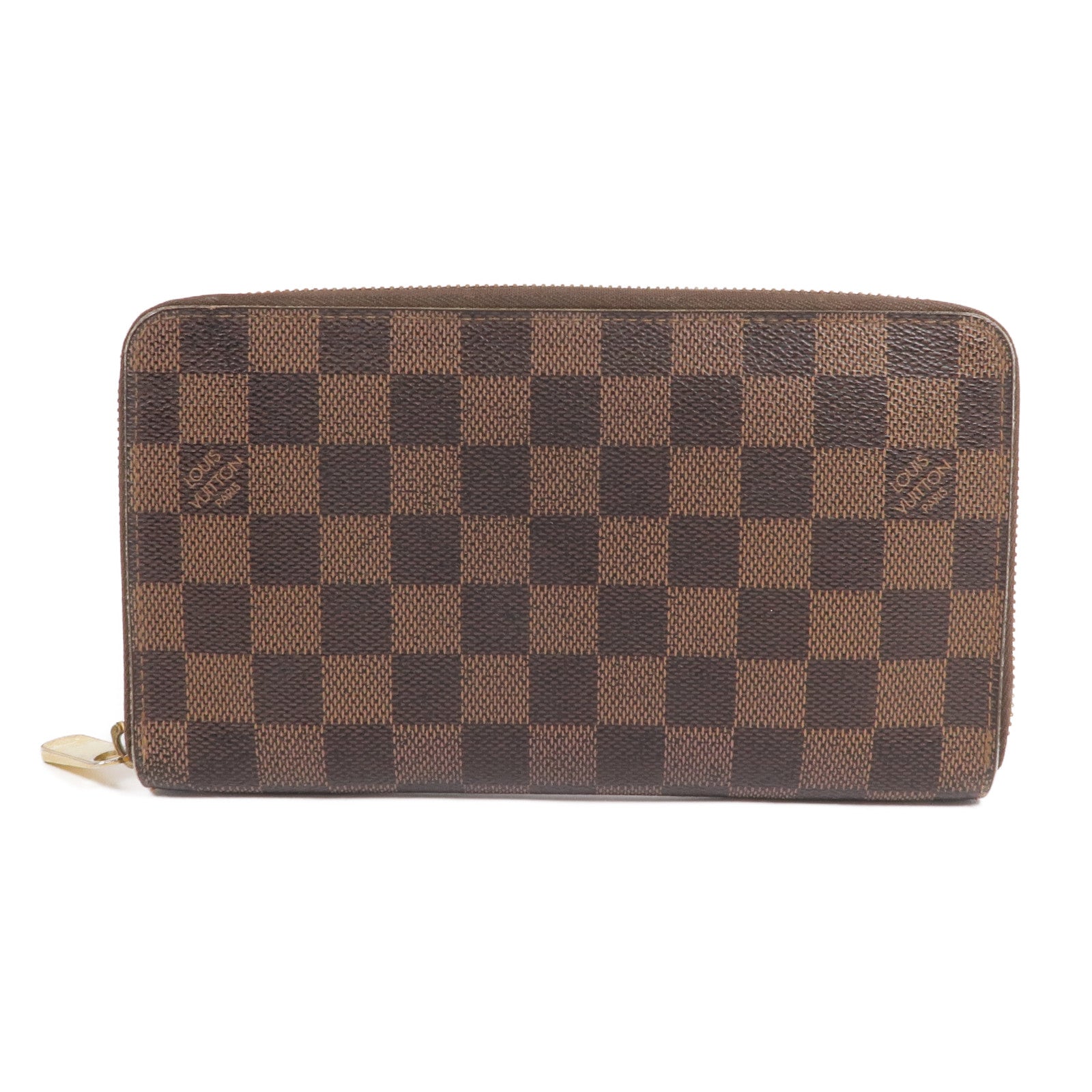 LOUIS VUITTON Damier Zippy Organizer金扣長錢包