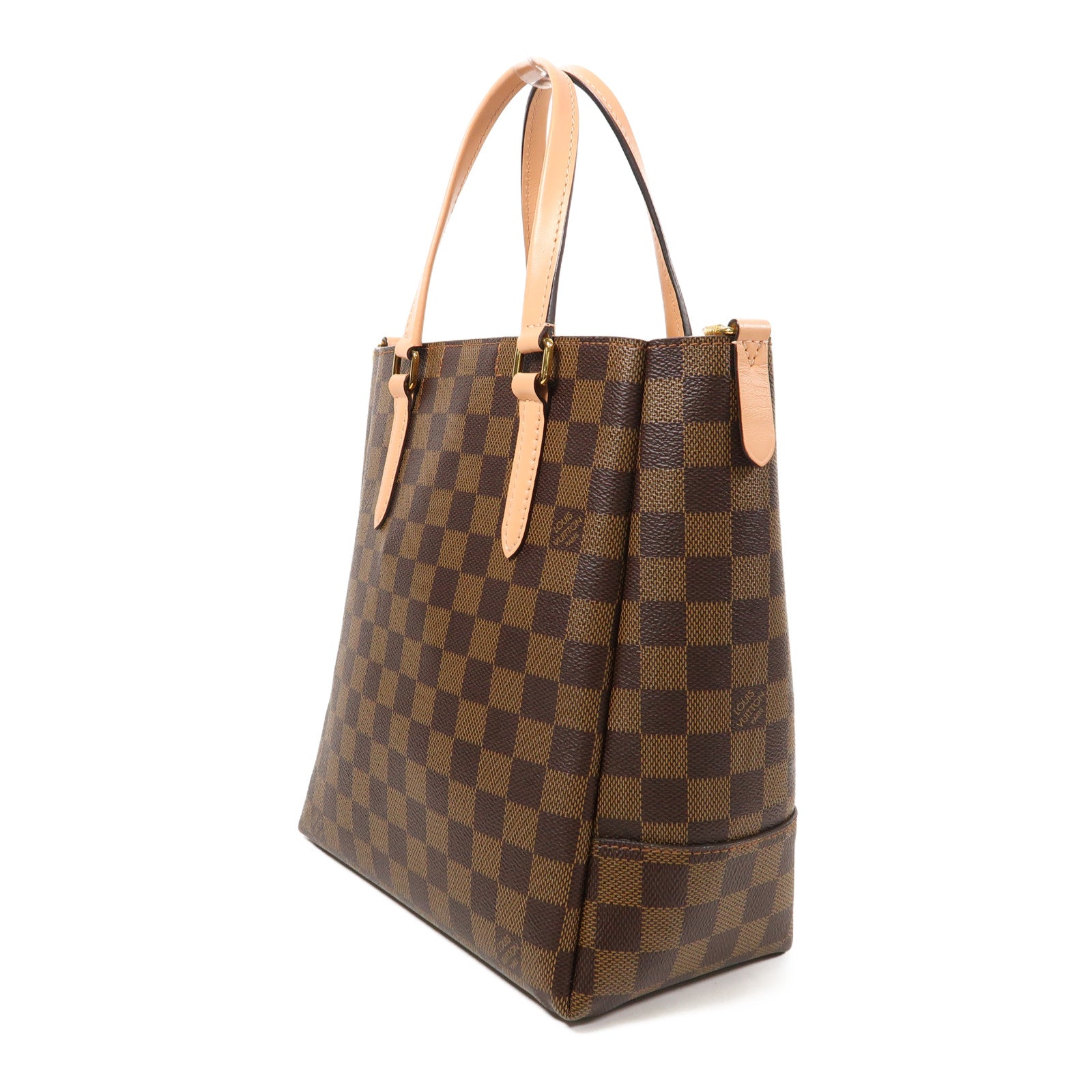 LOUIS VUITTON Damier Belmont NV PM金扣手挽肩背兩用袋