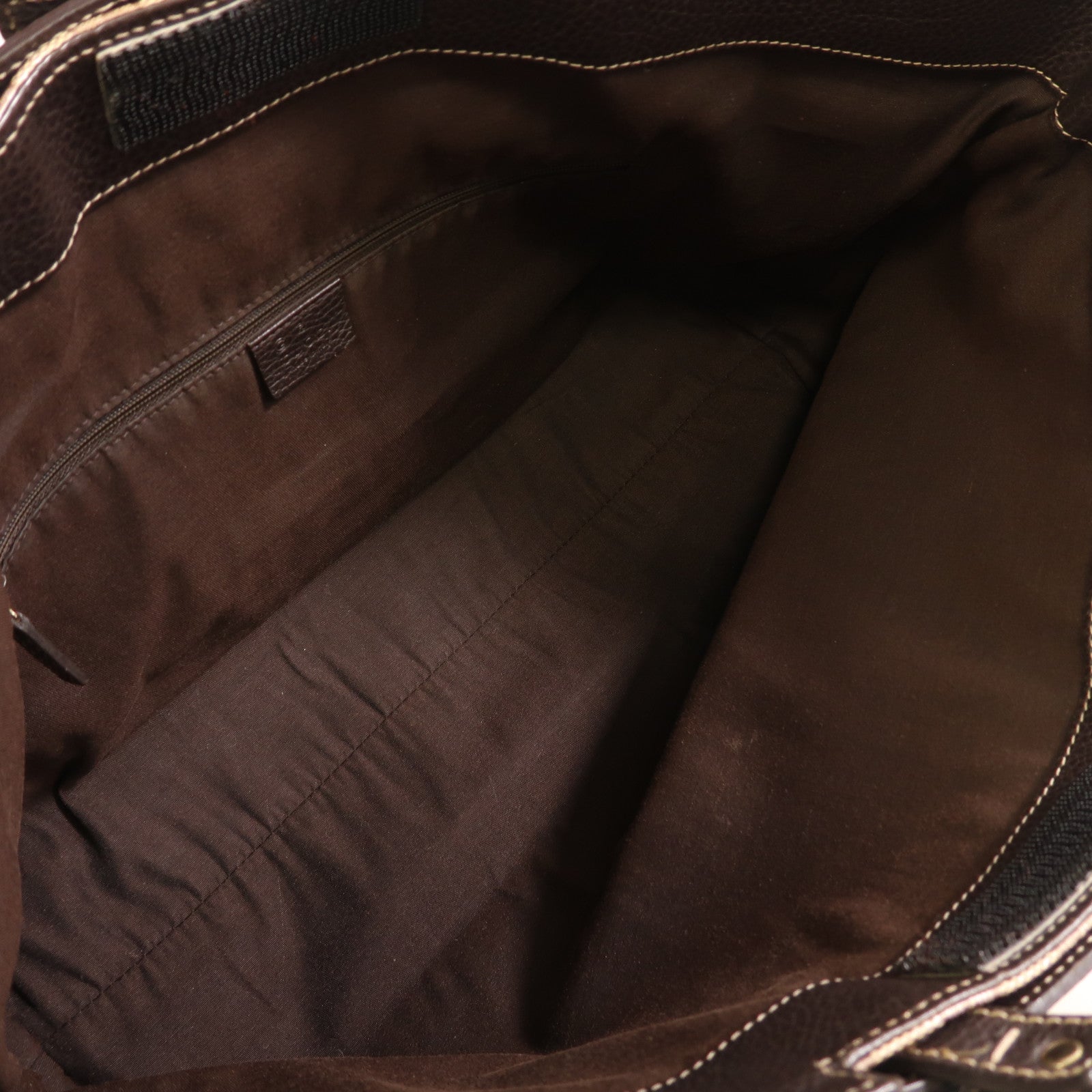 GUCCI 塗層帆布/皮革Tote Bag銀扣手挽肩背兩用袋