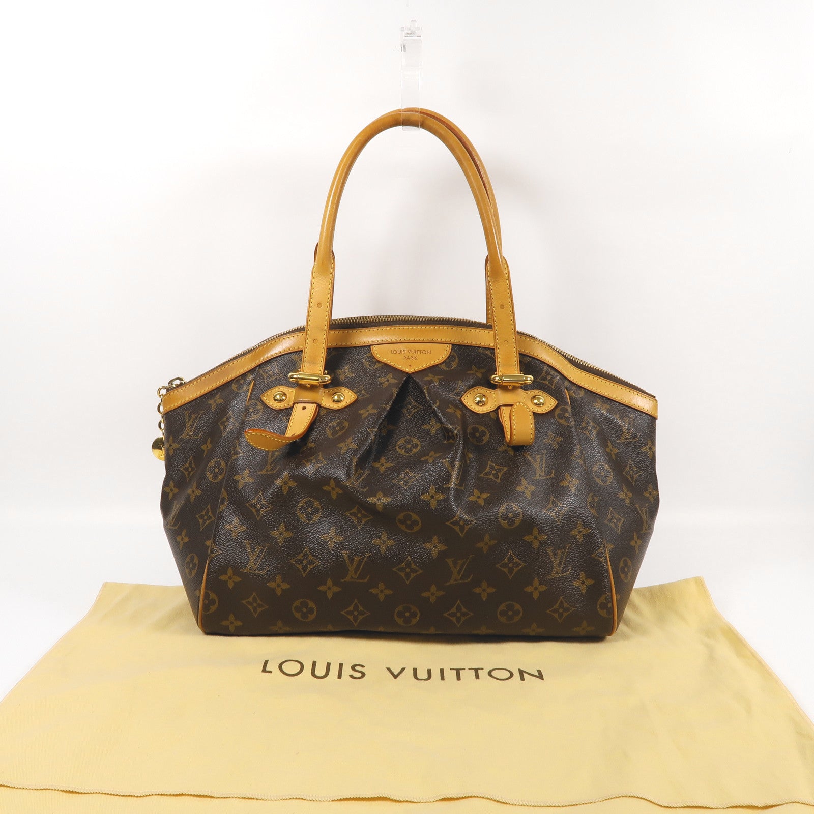 LOUIS VUITTON LV GHW Tivoli GM Shoulder Bag M40144 Monogram Brown