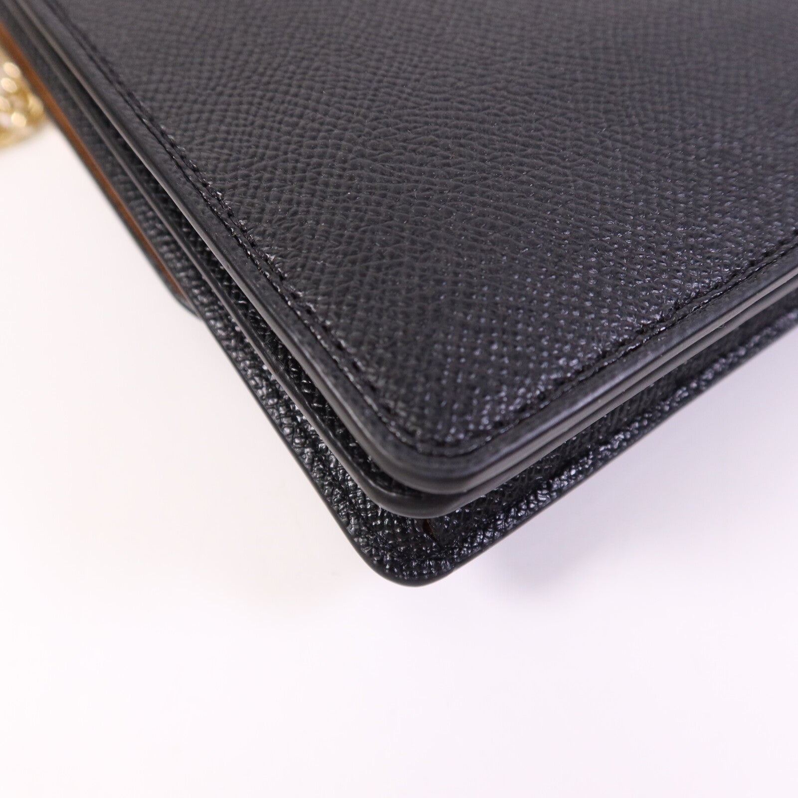 COACH 牛皮皮革Chain Shoulder Bag金扣鏈帶肩背袋