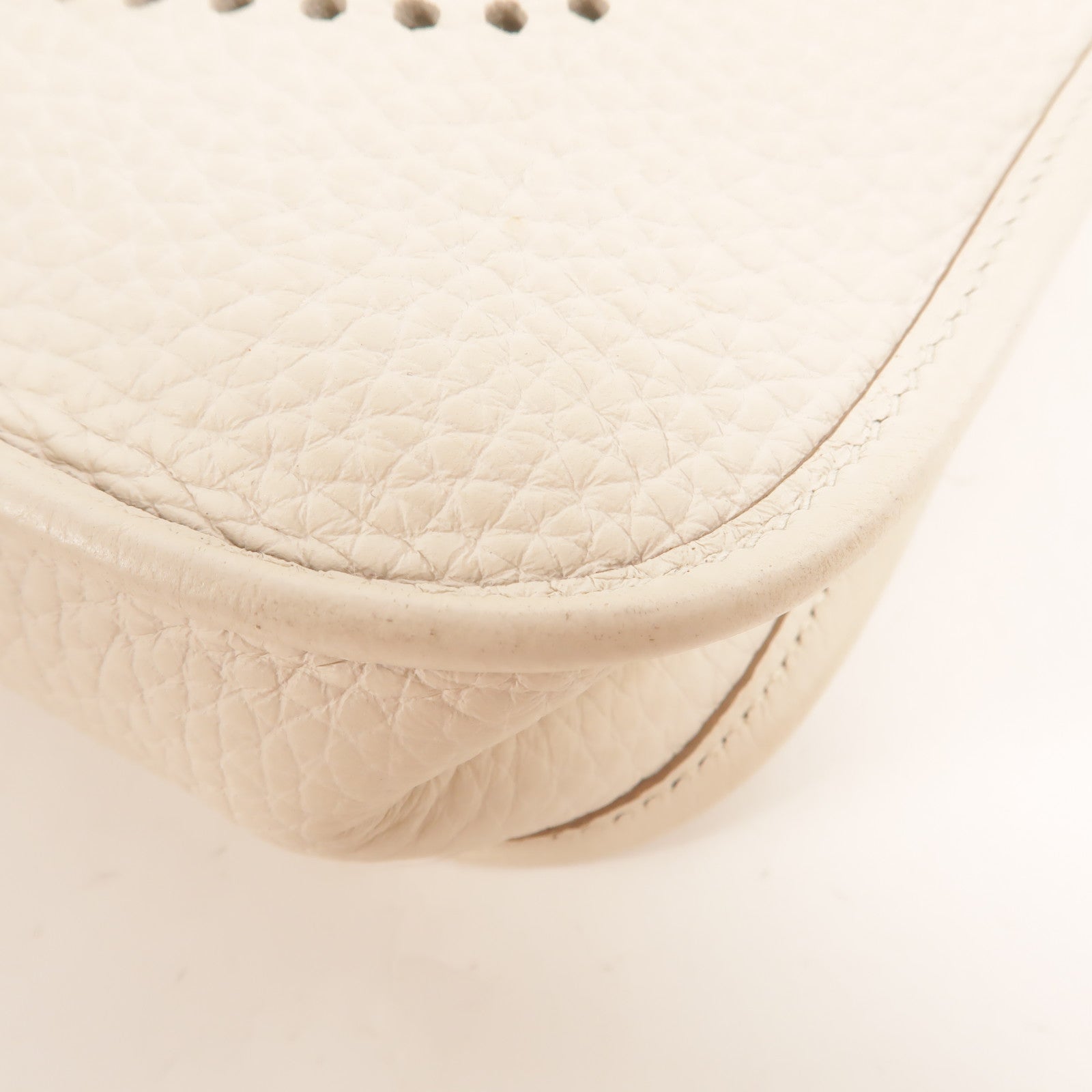 HERMES Clemence皮革Evelyne TPM肩背袋Craie