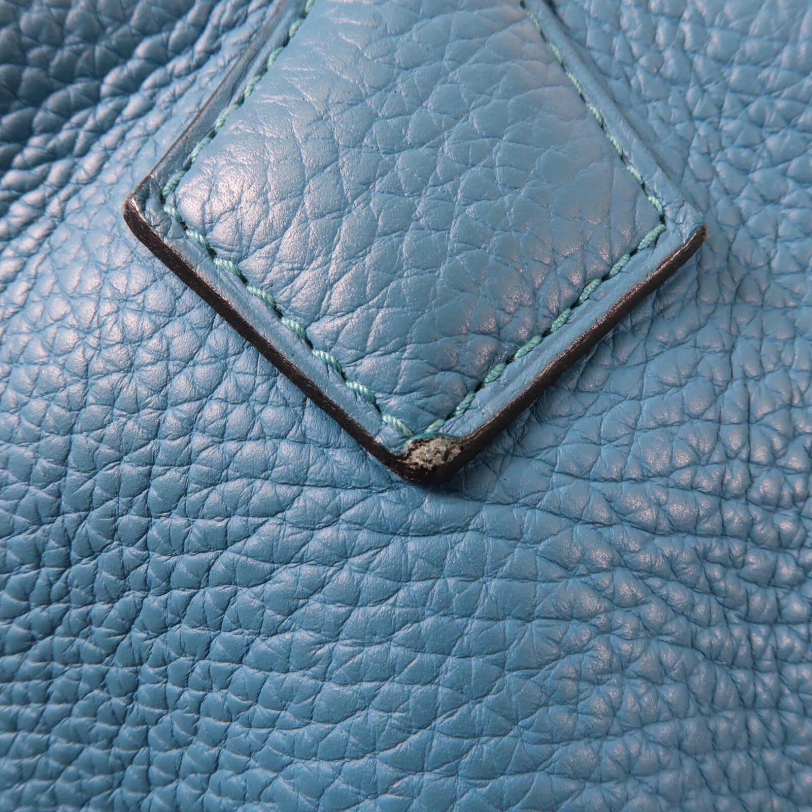 HERMES Clemence皮革Victoria 35銀扣肩背袋
