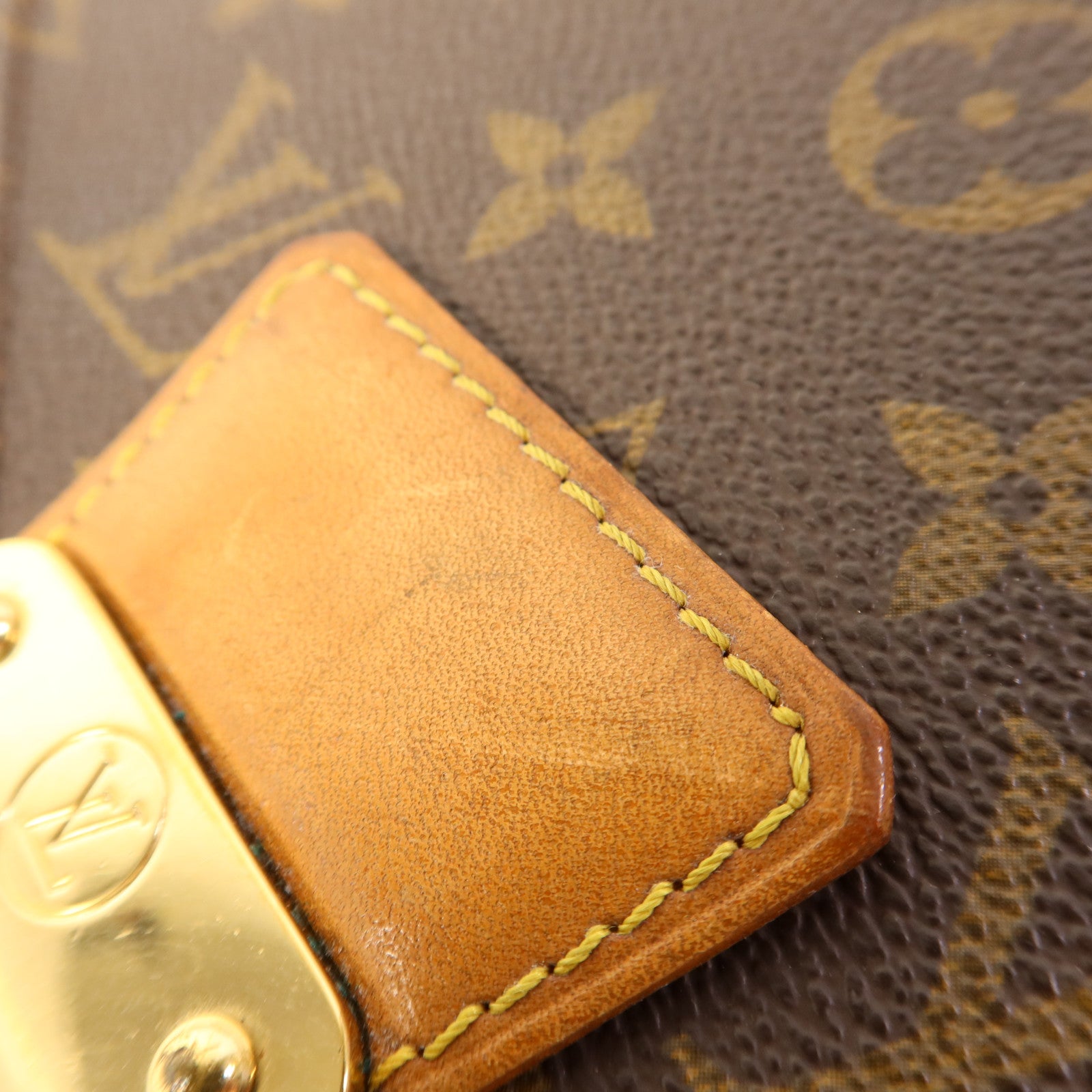 LOUIS VUITTON Monogram Porte Document金扣公事包