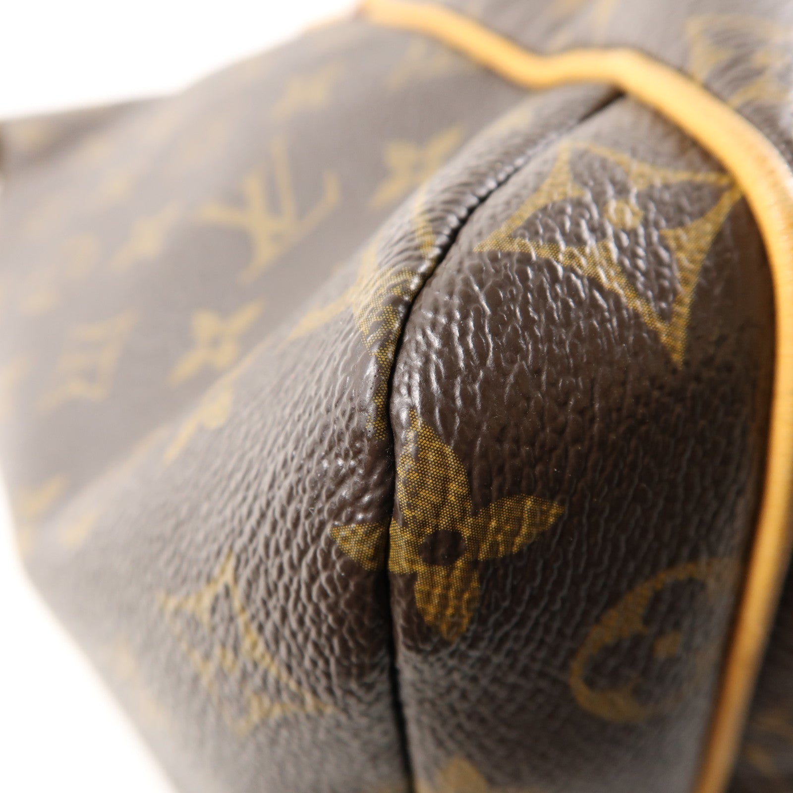 LOUIS VUITTON Monogram Totally MM金扣肩背袋棕色