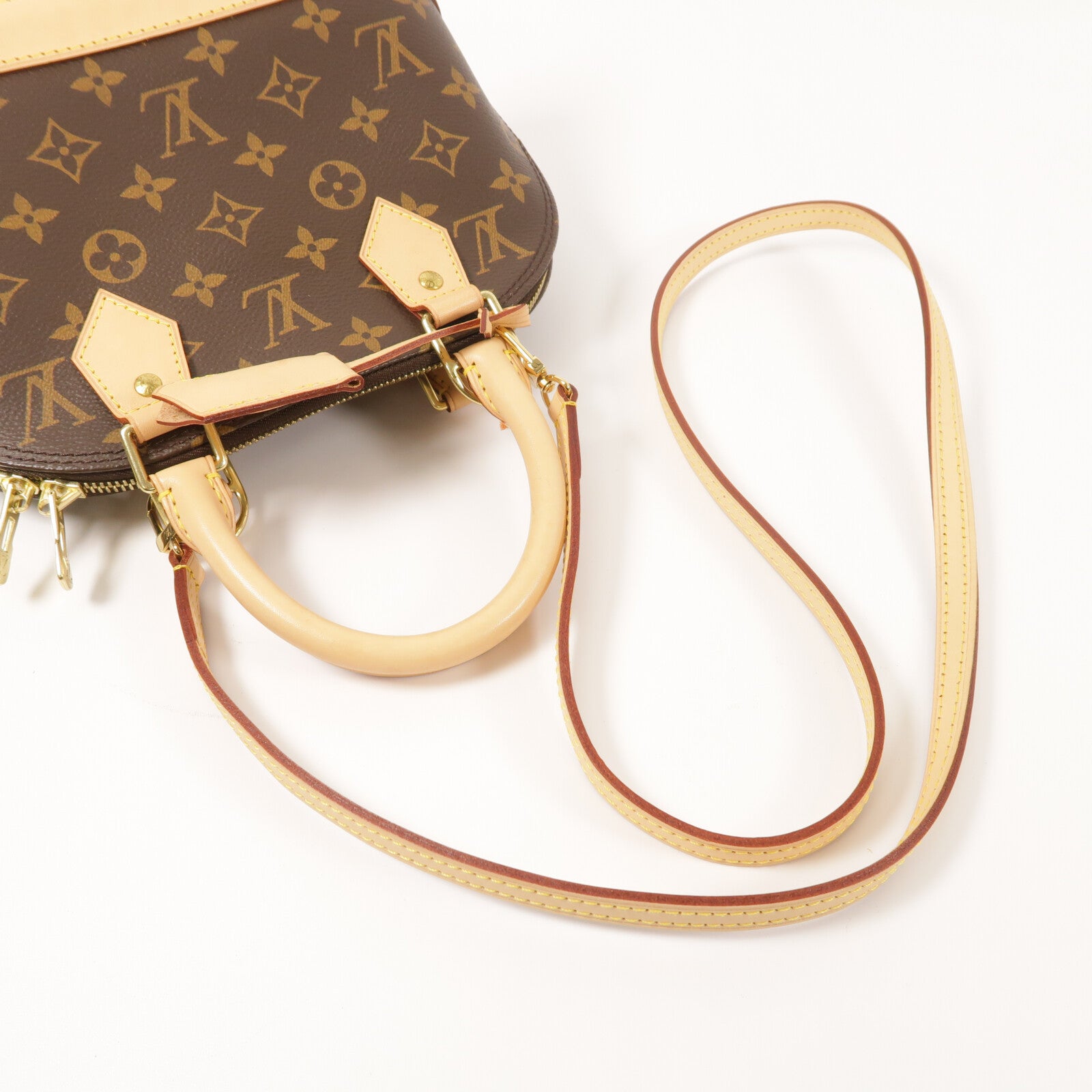 LOUIS VUITTON Monogram Alma BB金扣手挽肩背兩用袋