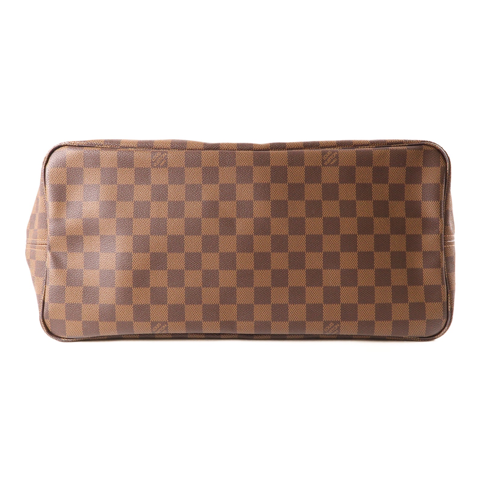LOUIS VUITTON Damier Neverfull GM金扣肩背袋棕色