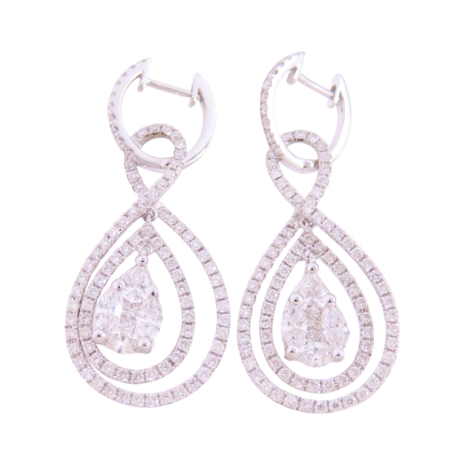 JEWELRY 【激減優惠】18K白金/鑽石Diamond Earrings耳環