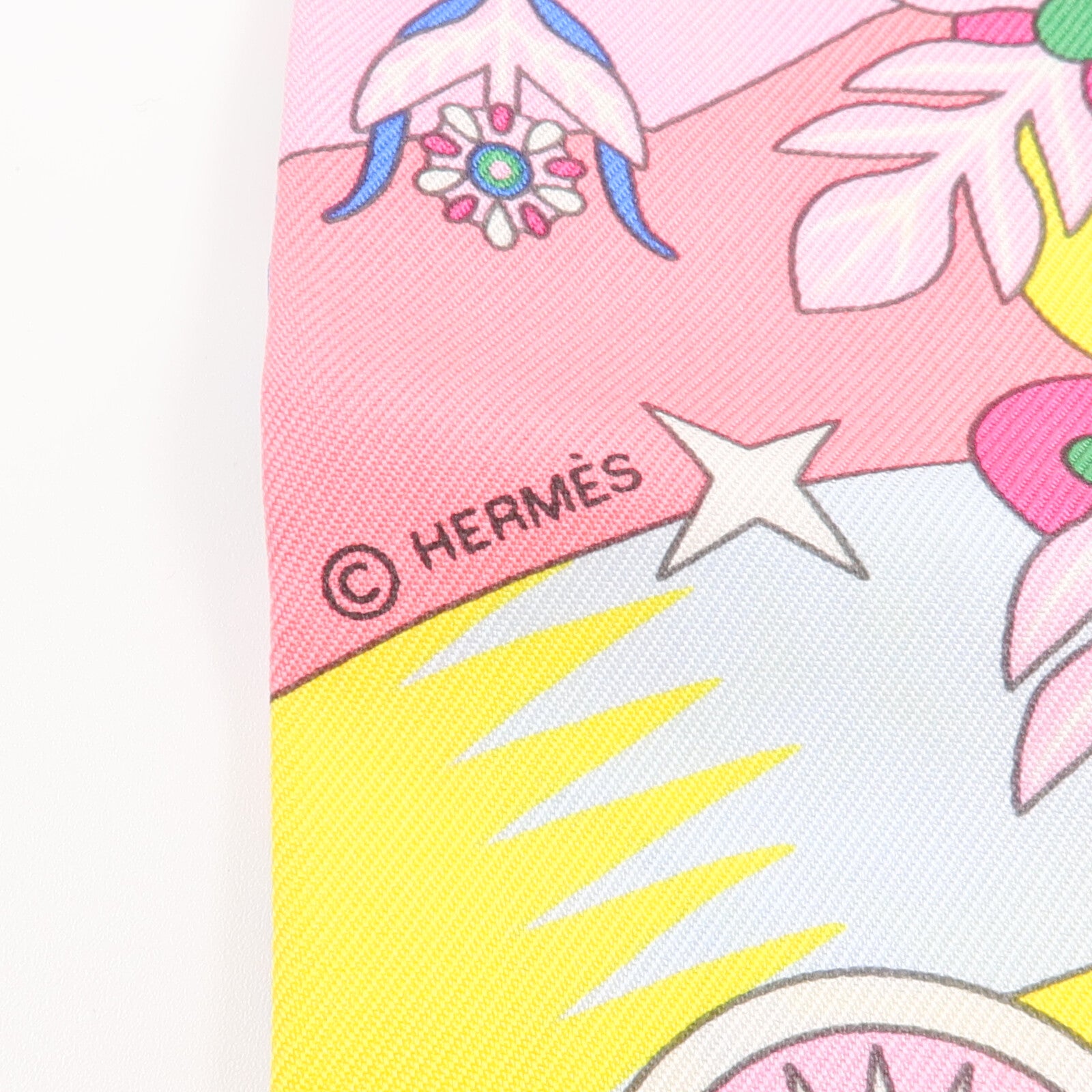 HERMES 絲質Twilly絲巾
