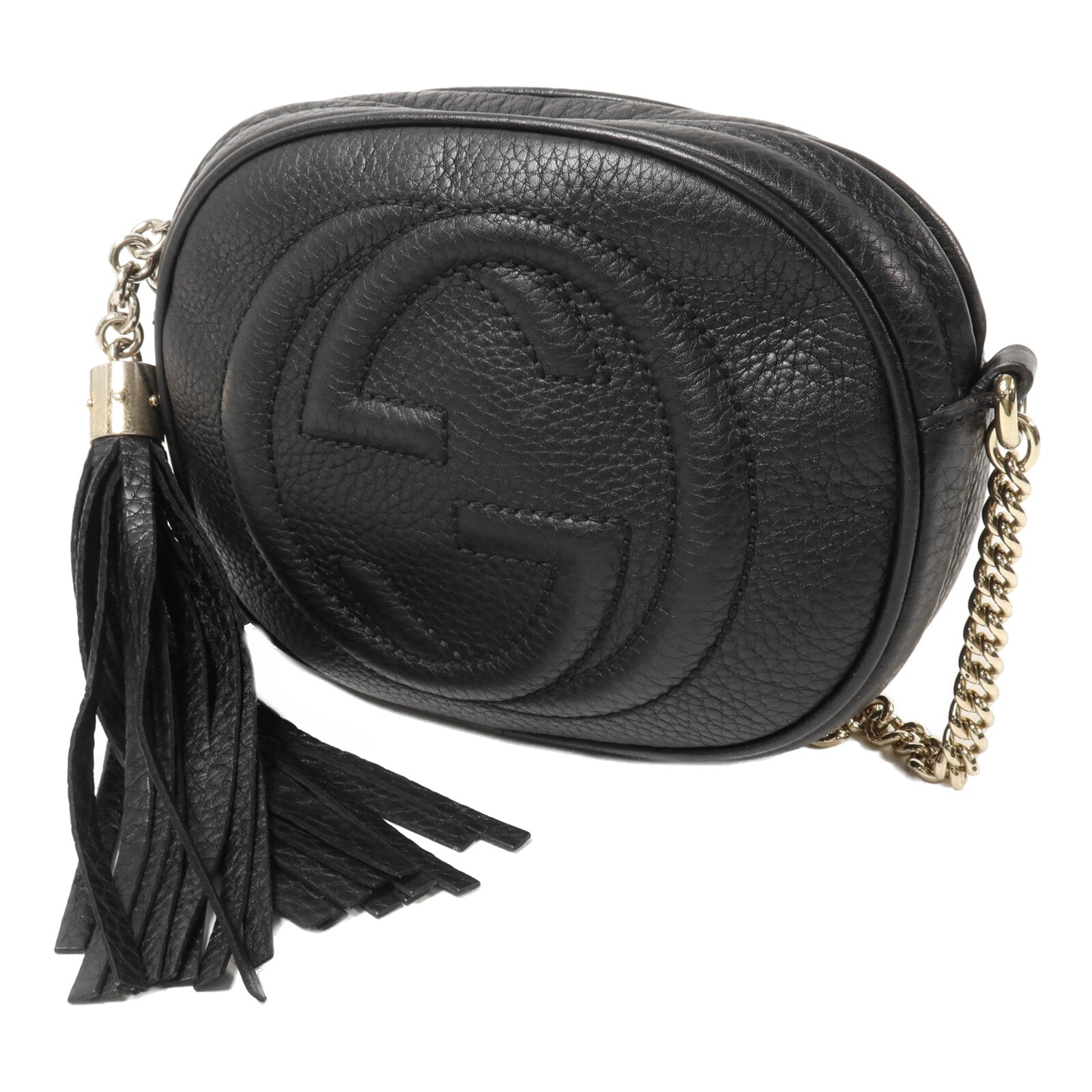 GUCCI 牛皮皮革Shoulder Bag鏈帶肩背袋