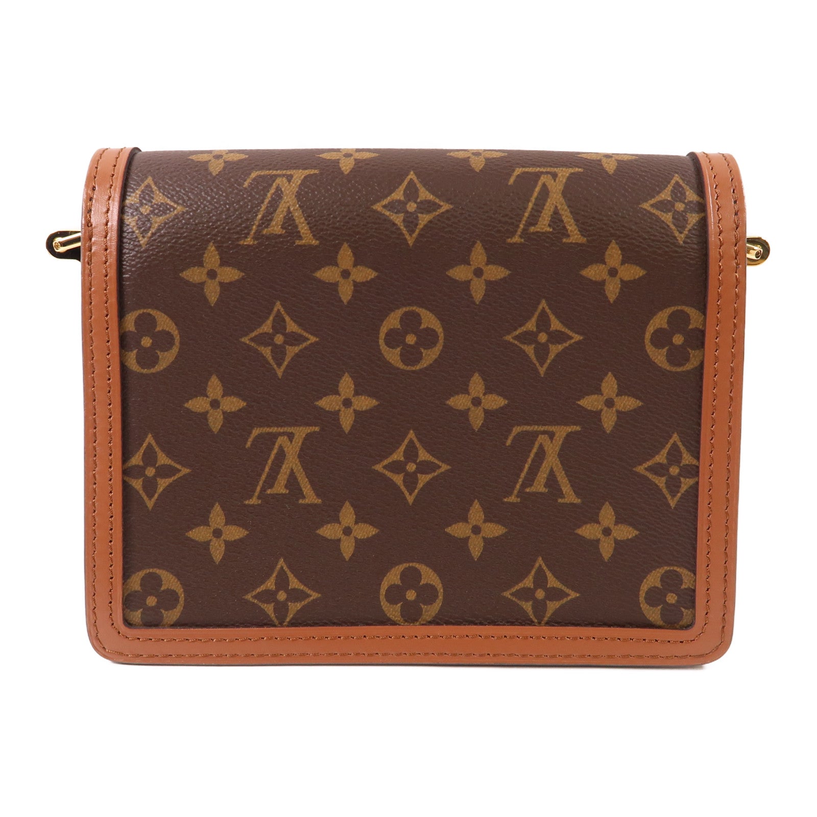 LOUIS VUITTON Monogrqam Reverse Mini Dauphine肩背袋棕色
