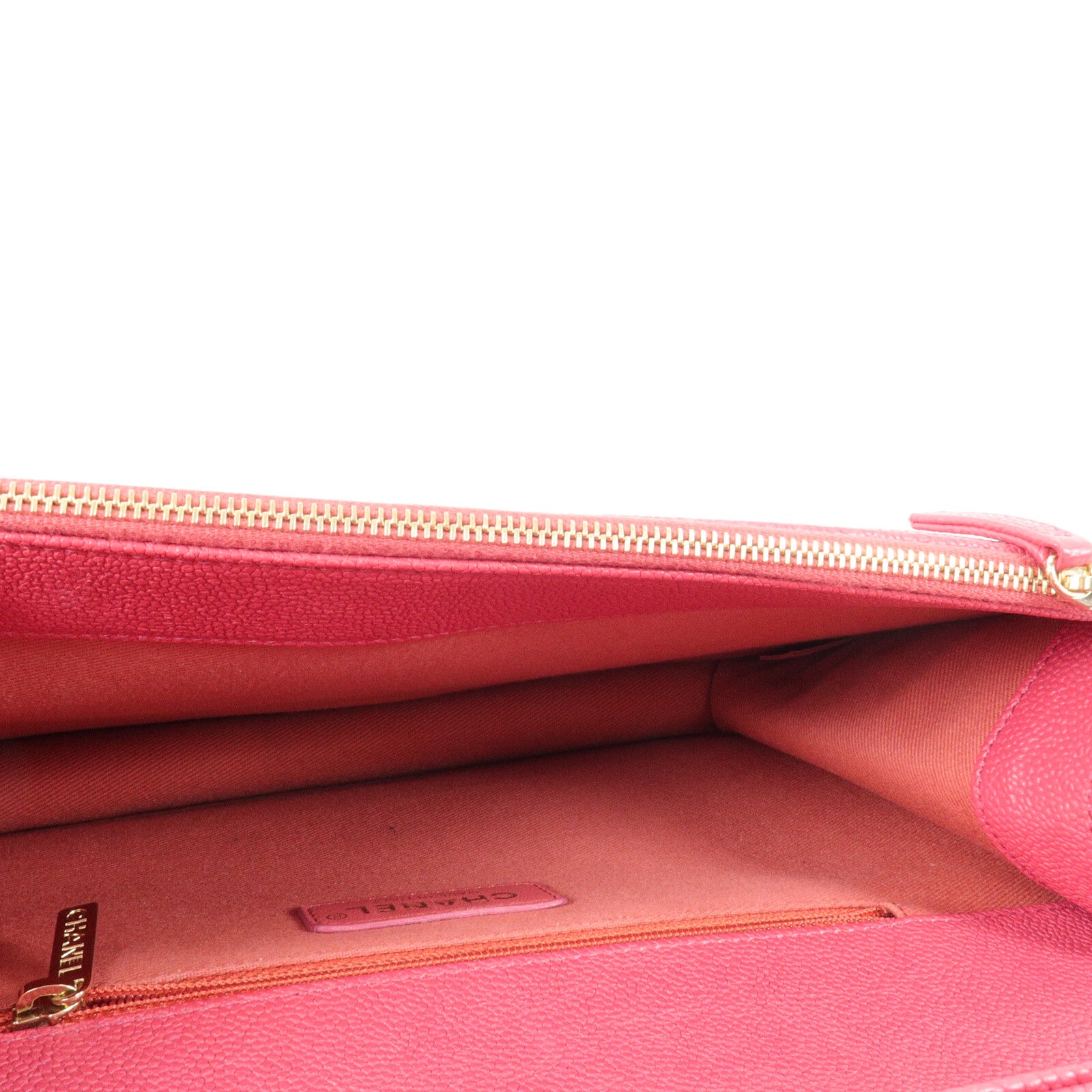 CHANEL 牛皮皮革Thread Around Flap Bag鏈帶肩背袋