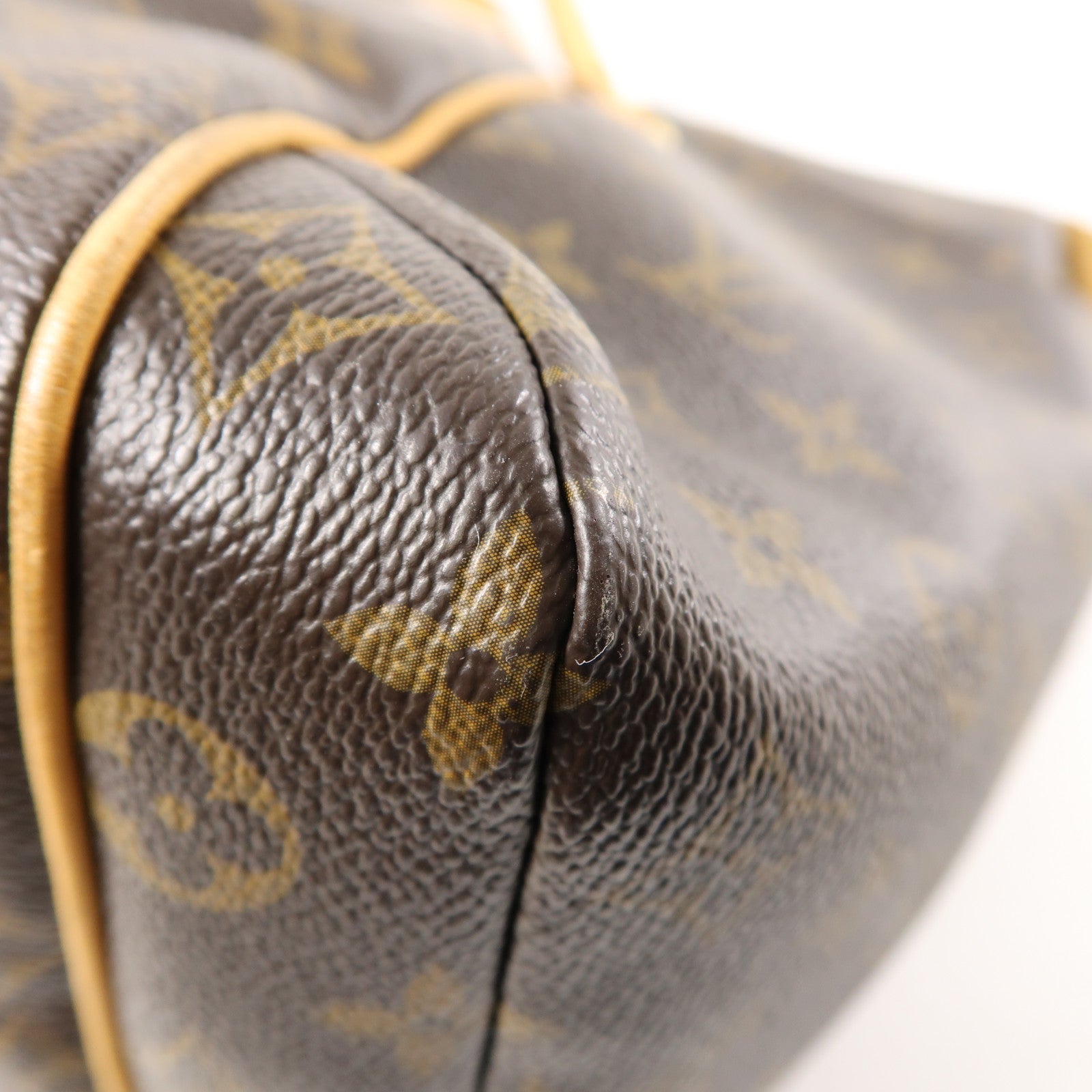 LOUIS VUITTON Monogram Totally MM金扣肩背袋棕色