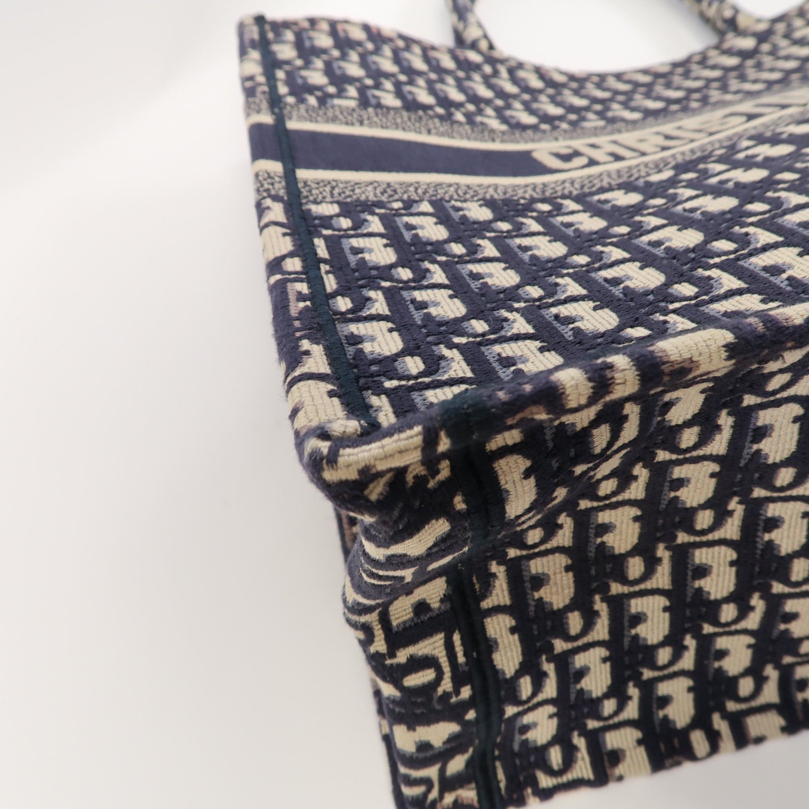 Dior 【激減優惠】Oblique帆布Book Tote Large手挽袋藍色