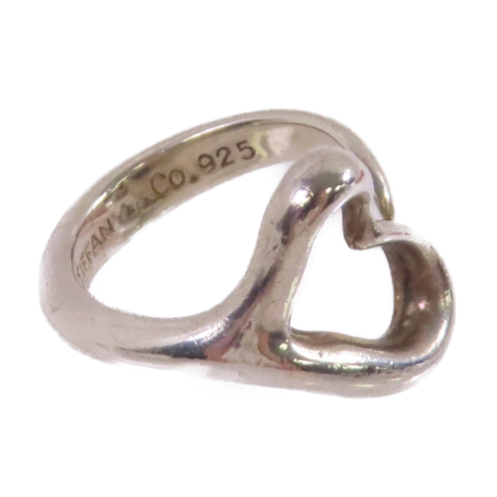 TIFFANY＆CO 【激減優惠】925純銀Open Heart Ring戒指US#5
