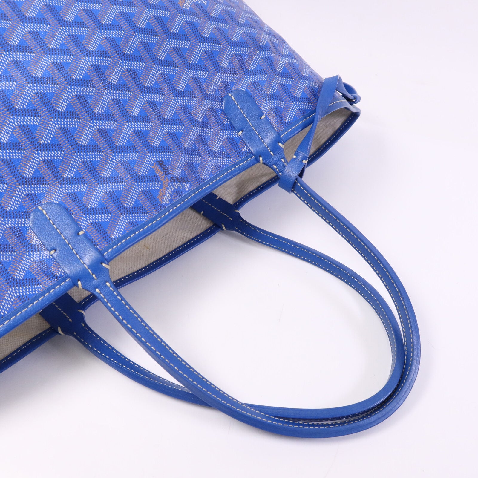 GOYARD 塗層帆布Saint Louis PM銀扣手挽袋