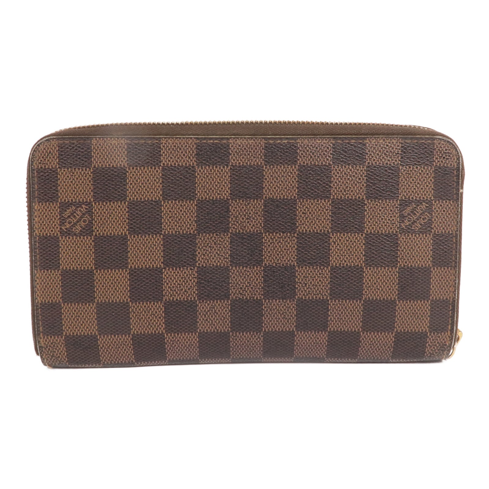 LOUIS VUITTON Damier Zippy Organizer金扣長錢包