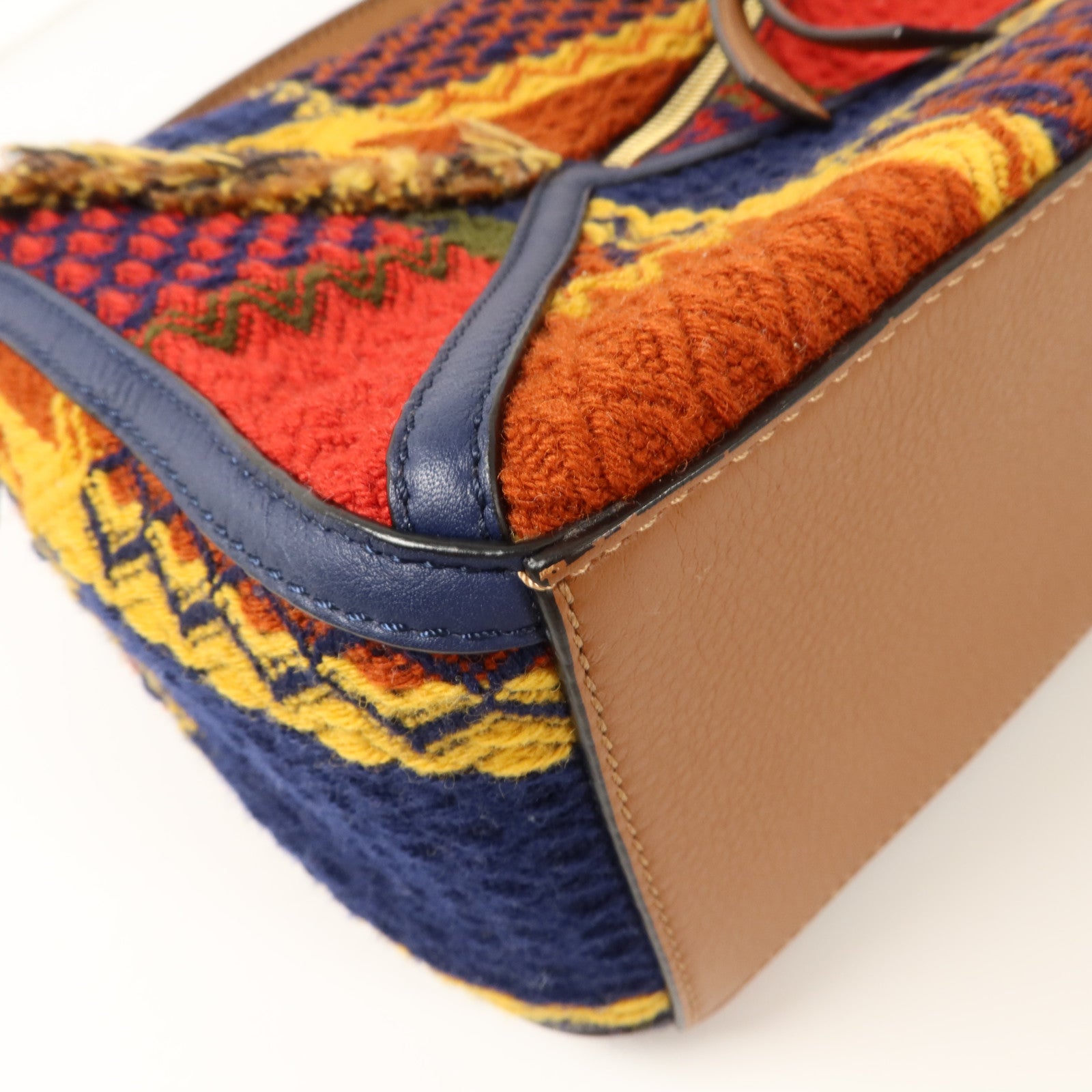 LOEWE 格子花呢/牛皮皮革Puzzle Tartan Small手挽肩背兩用袋