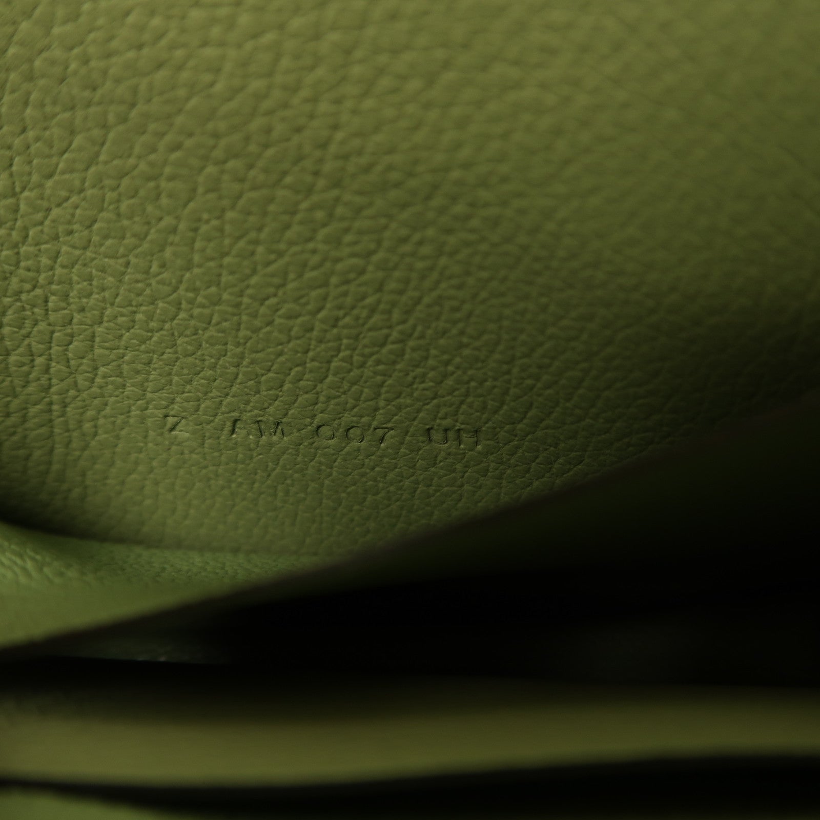 HERMES 【激減優惠】Evercolor皮革Roulis Slim金扣錢包Vert Criquet綠色