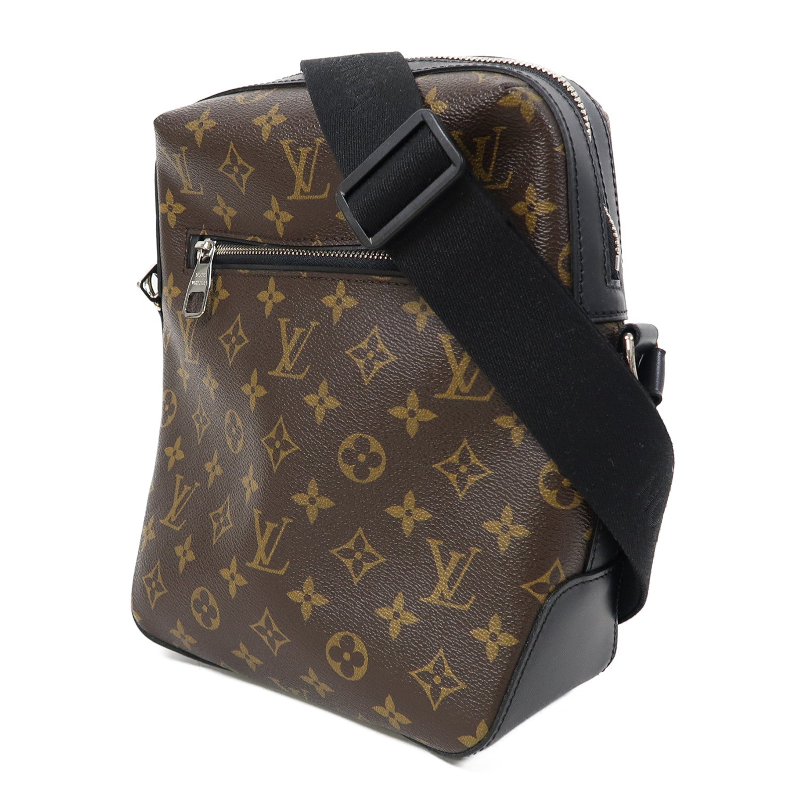 LOUIS VUITTON Monogram Macassar Torres銀扣肩背袋啡色