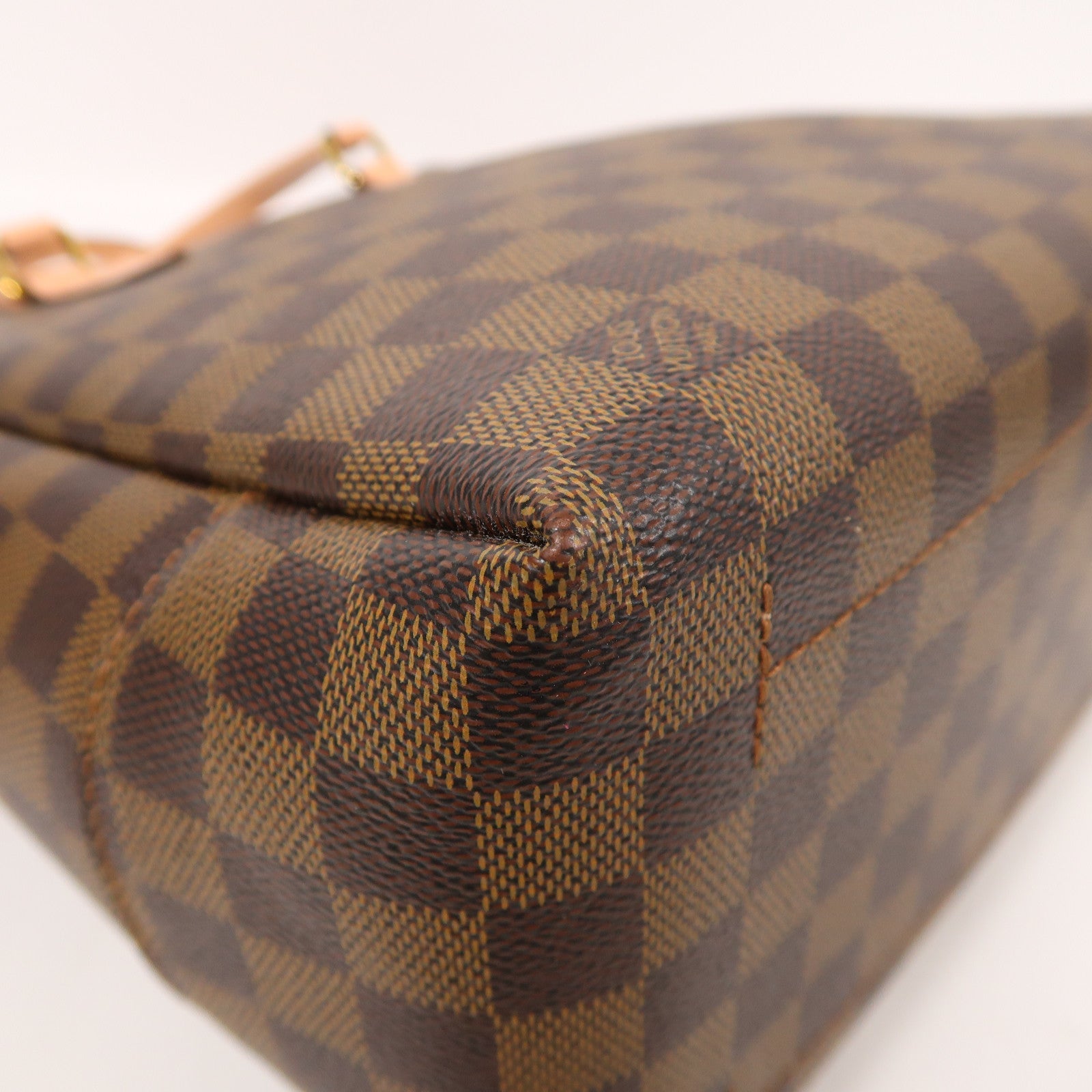 LOUIS VUITTON Damier Belmont NV PM金扣手挽肩背兩用袋