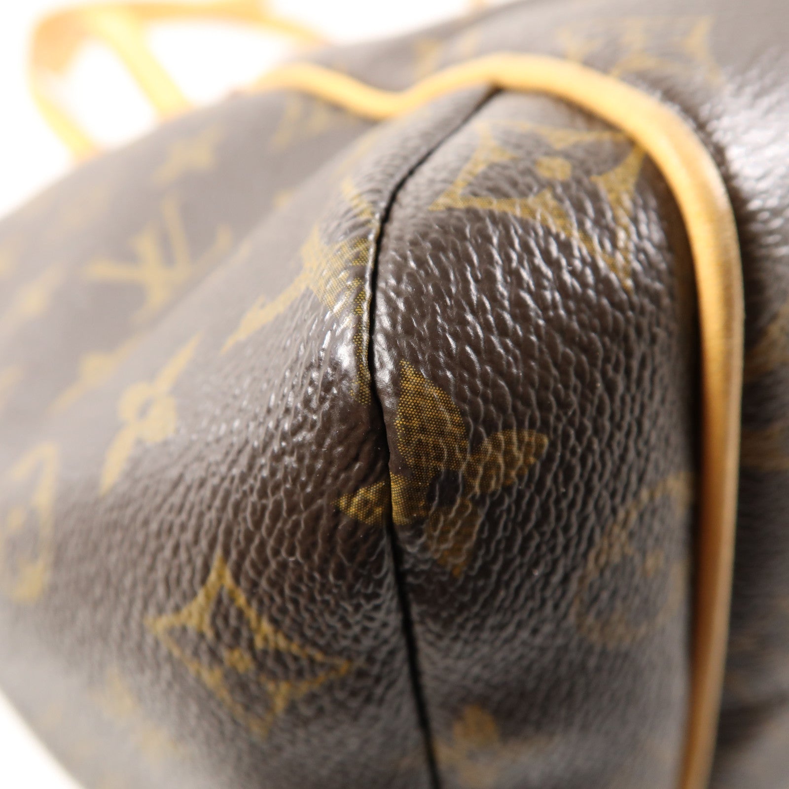 LOUIS VUITTON Monogram Totally MM金扣肩背袋棕色