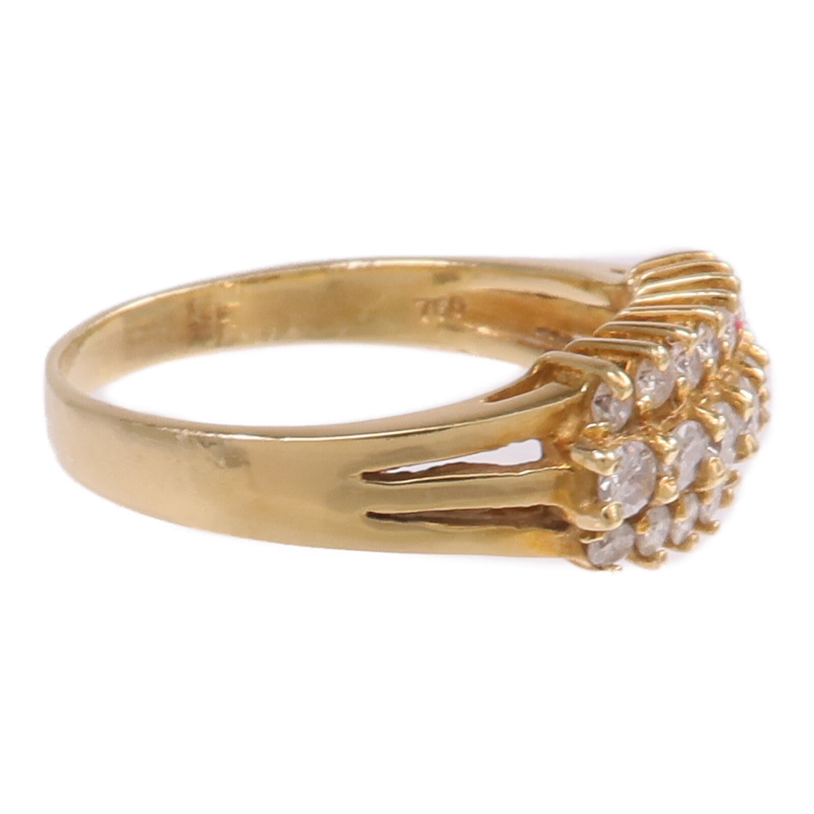 JEWELRY 18K黃金Diamond Ring鑽石戒指US#6.75