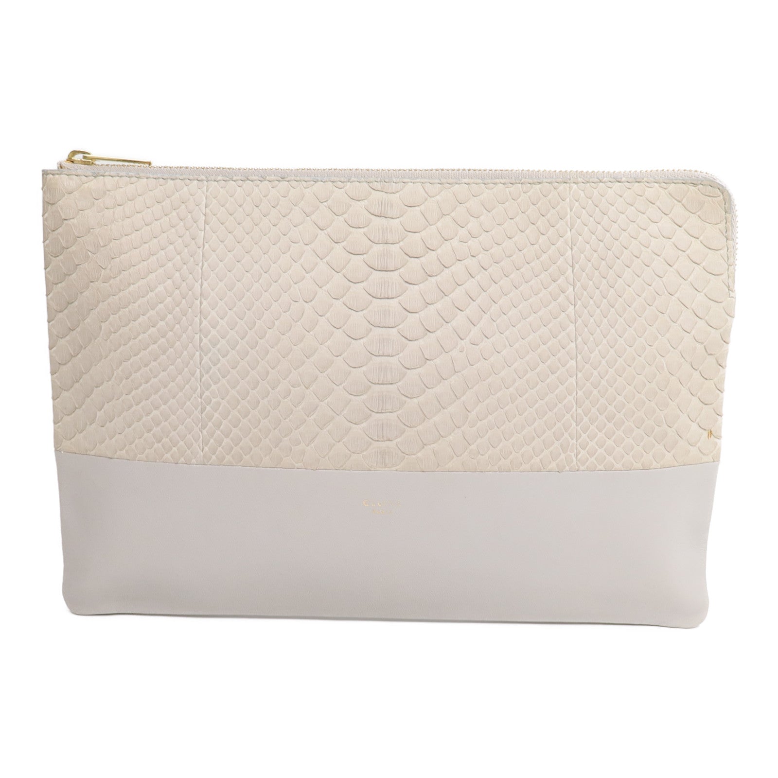 CELINE 蛇皮/牛皮皮革Python Solo Clutch手拿包