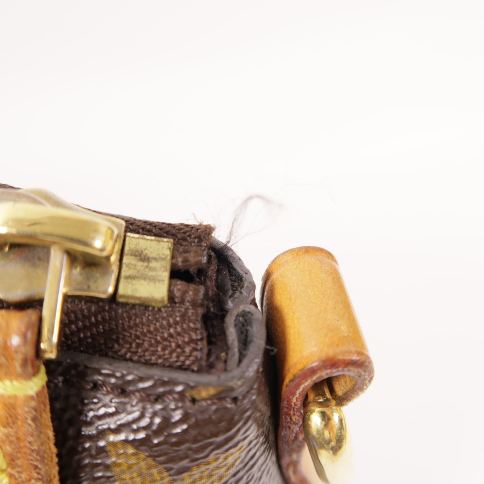LOUIS VUITTON Monogram Turenne MM金扣手挽肩背兩用袋棕色