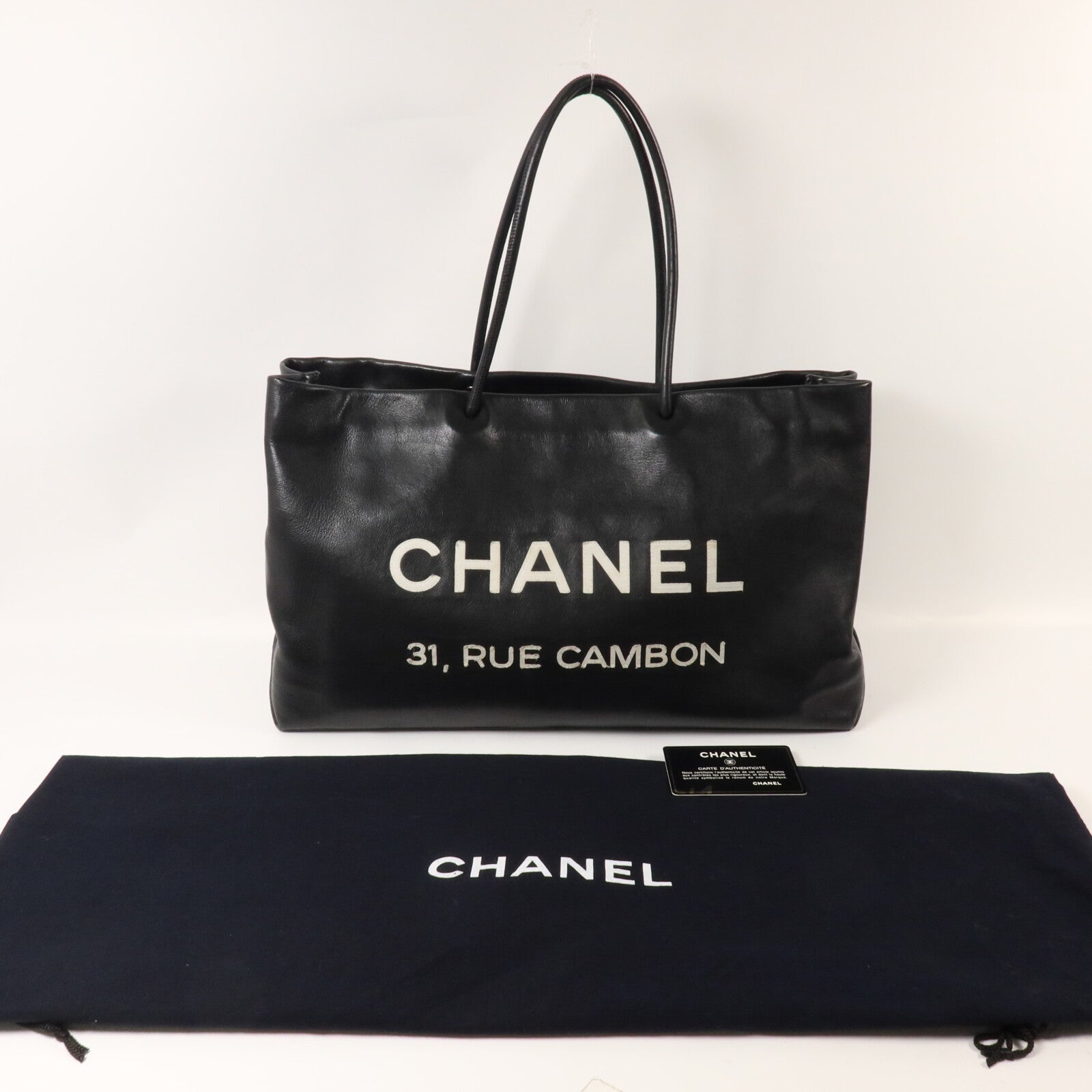 CHANEL 牛皮皮革Essential Logo Leather Tote Bag肩背袋