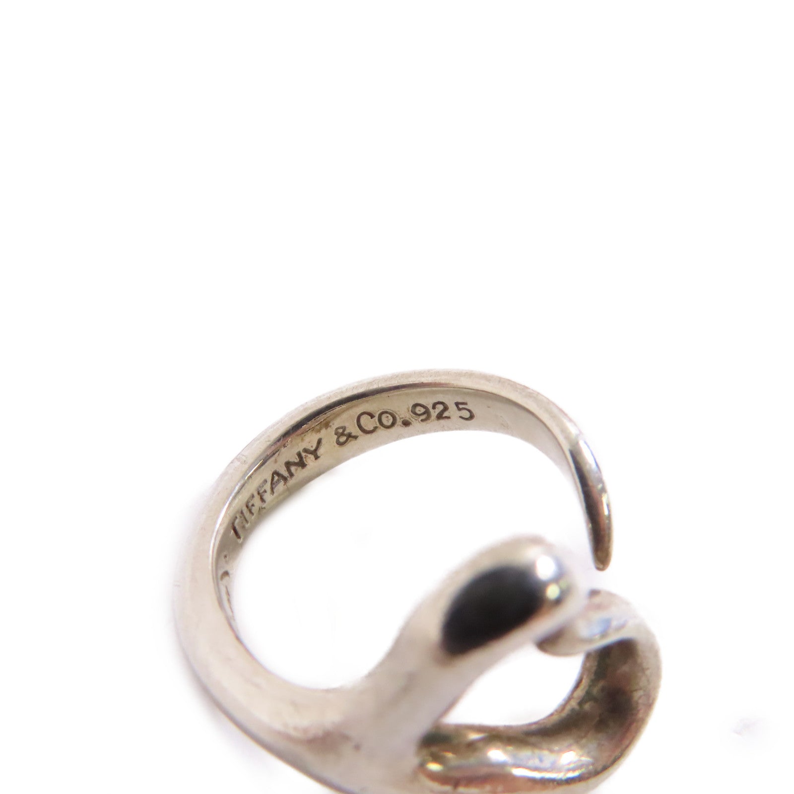 TIFFANY＆CO 【激減優惠】925純銀Open Heart Ring戒指US#5