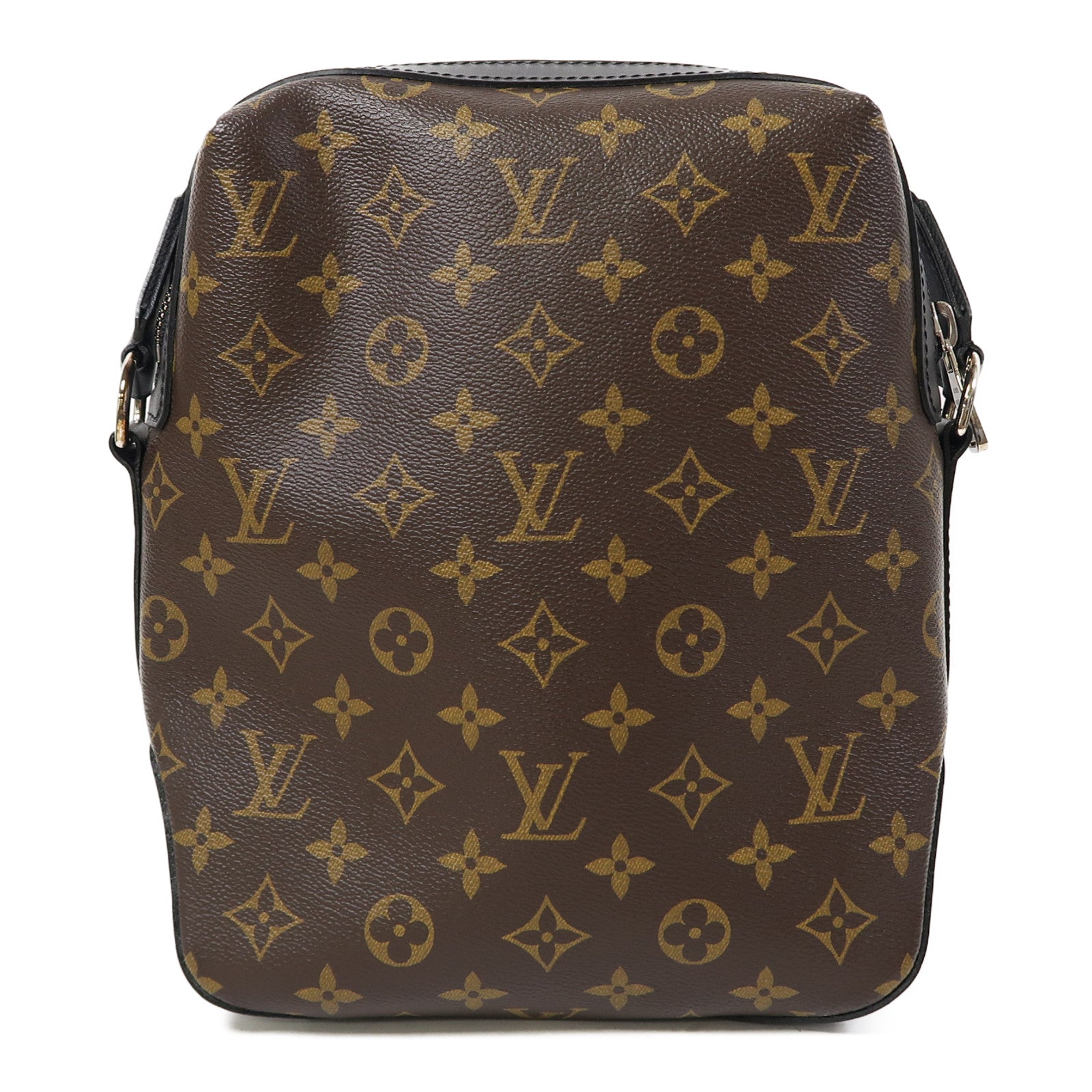 LOUIS VUITTON Monogram Macassar Torres銀扣肩背袋啡色