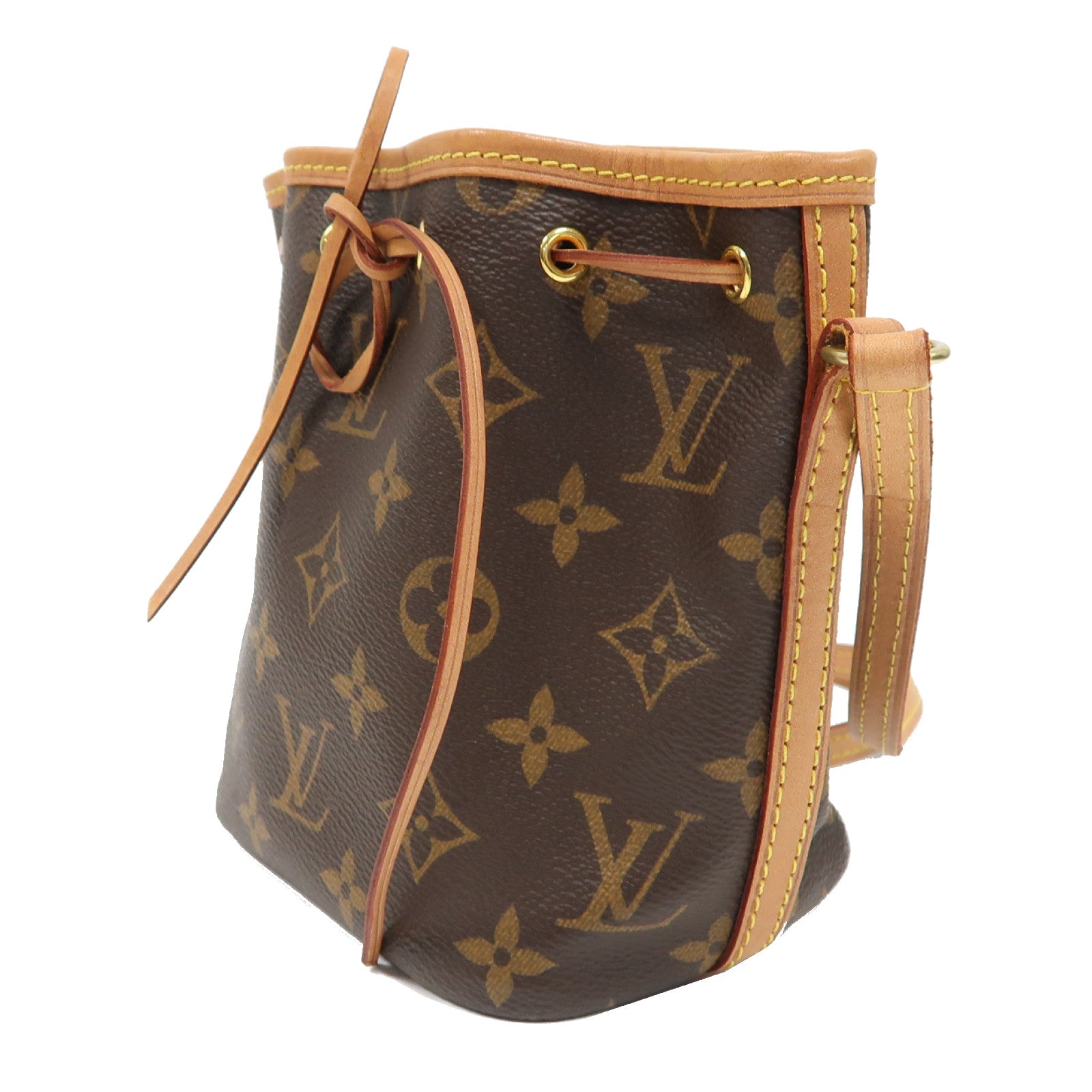 LOUIS VUITTON Monogram Neo Nano金扣肩背袋啡色