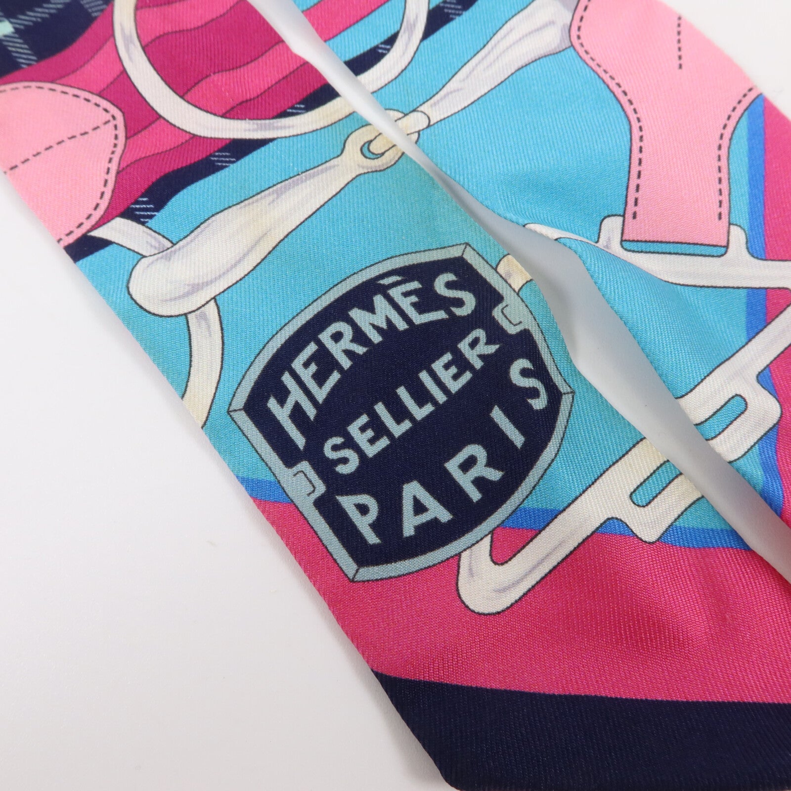 HERMES 絲質Twilly絲巾