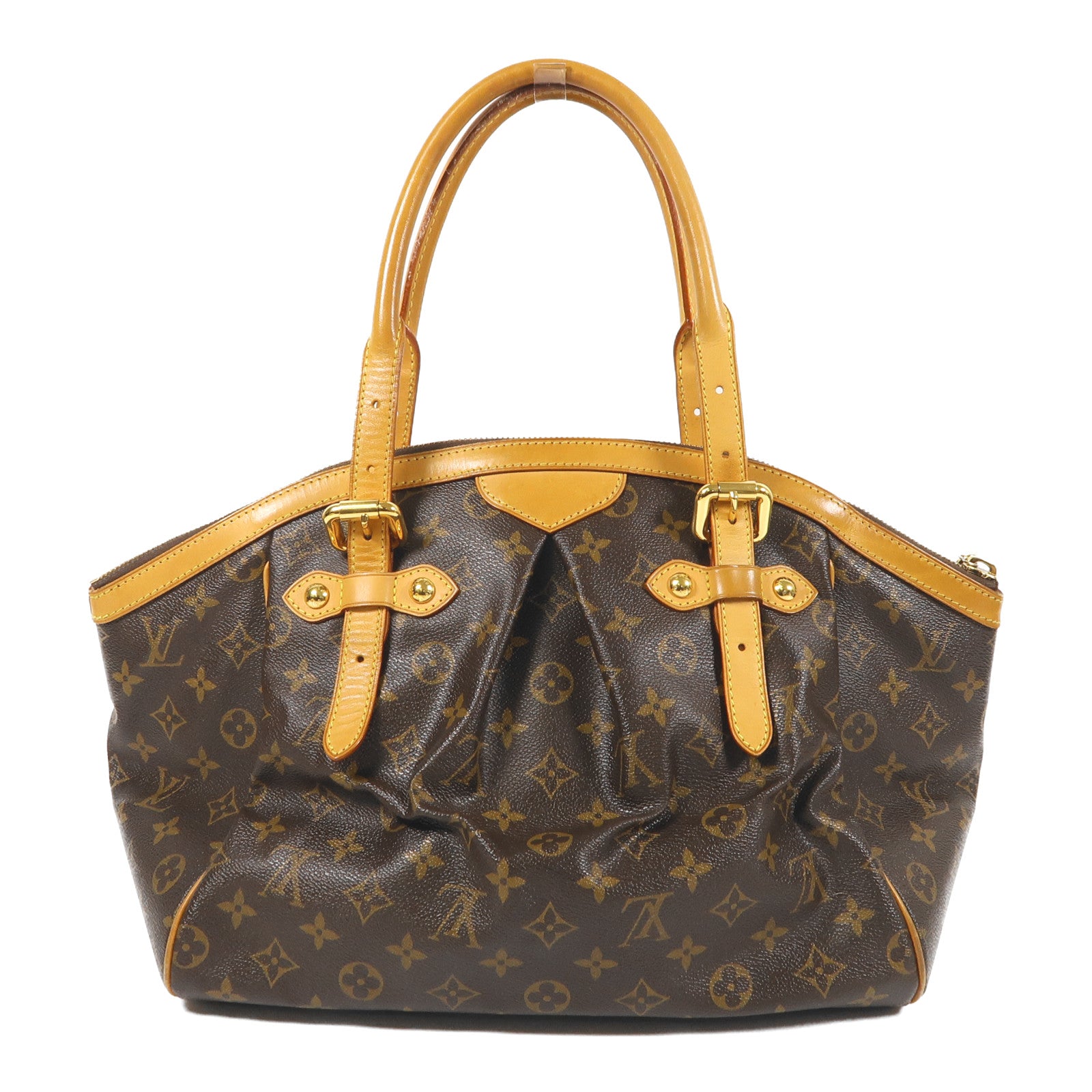 LOUIS VUITTON LV GHW Tivoli GM Shoulder Bag M40144 Monogram Brown