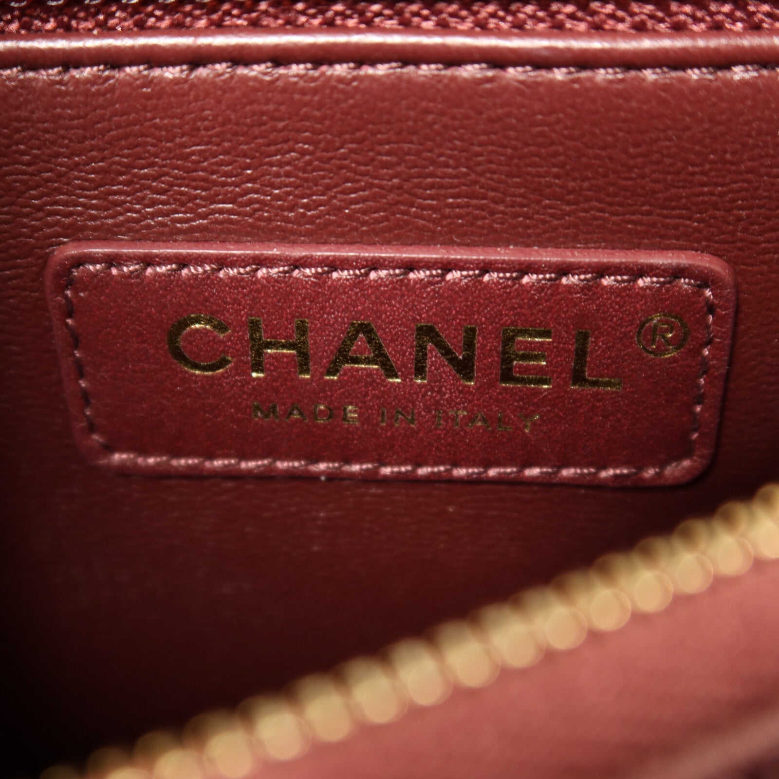 CHANEL 牛皮皮革Coco Handle Medium金扣鏈帶手挽肩背兩用袋